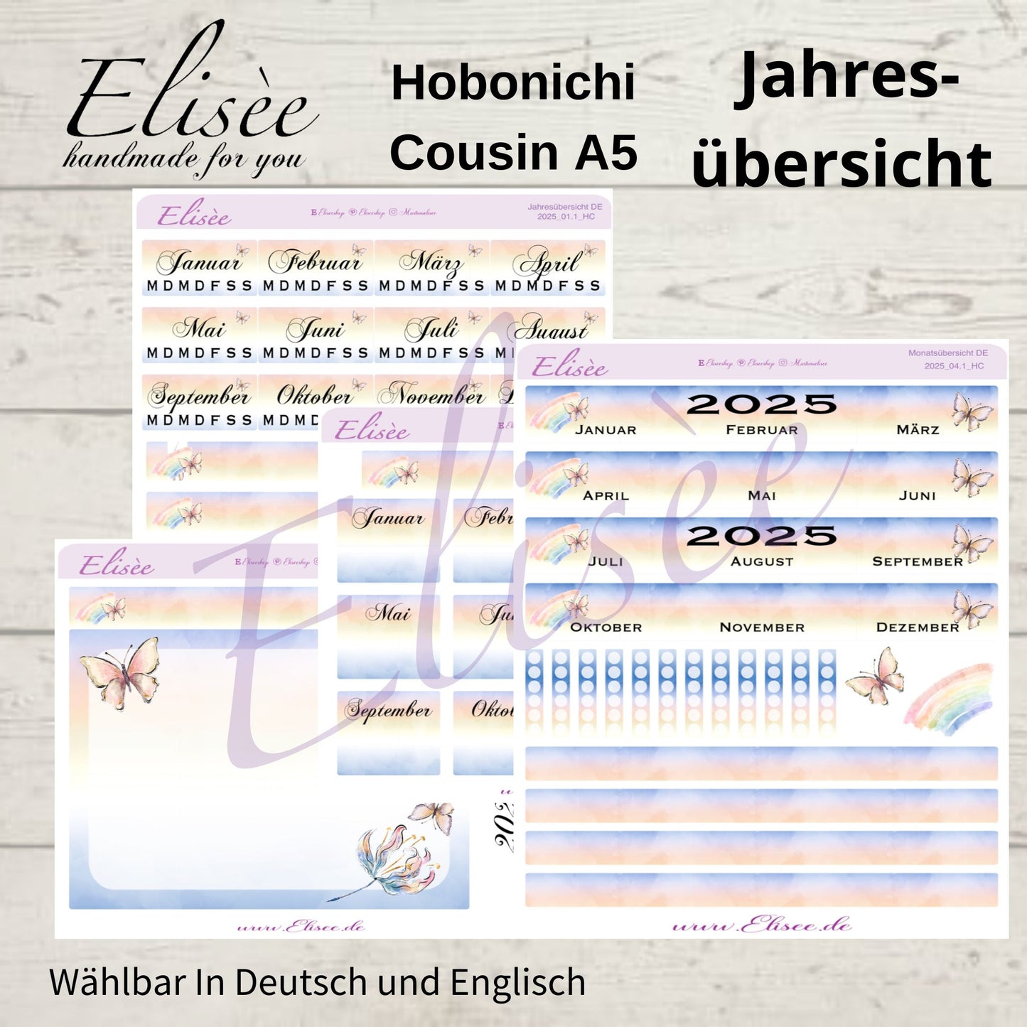 2025 Annual Overview Hobonichi Cousin A5