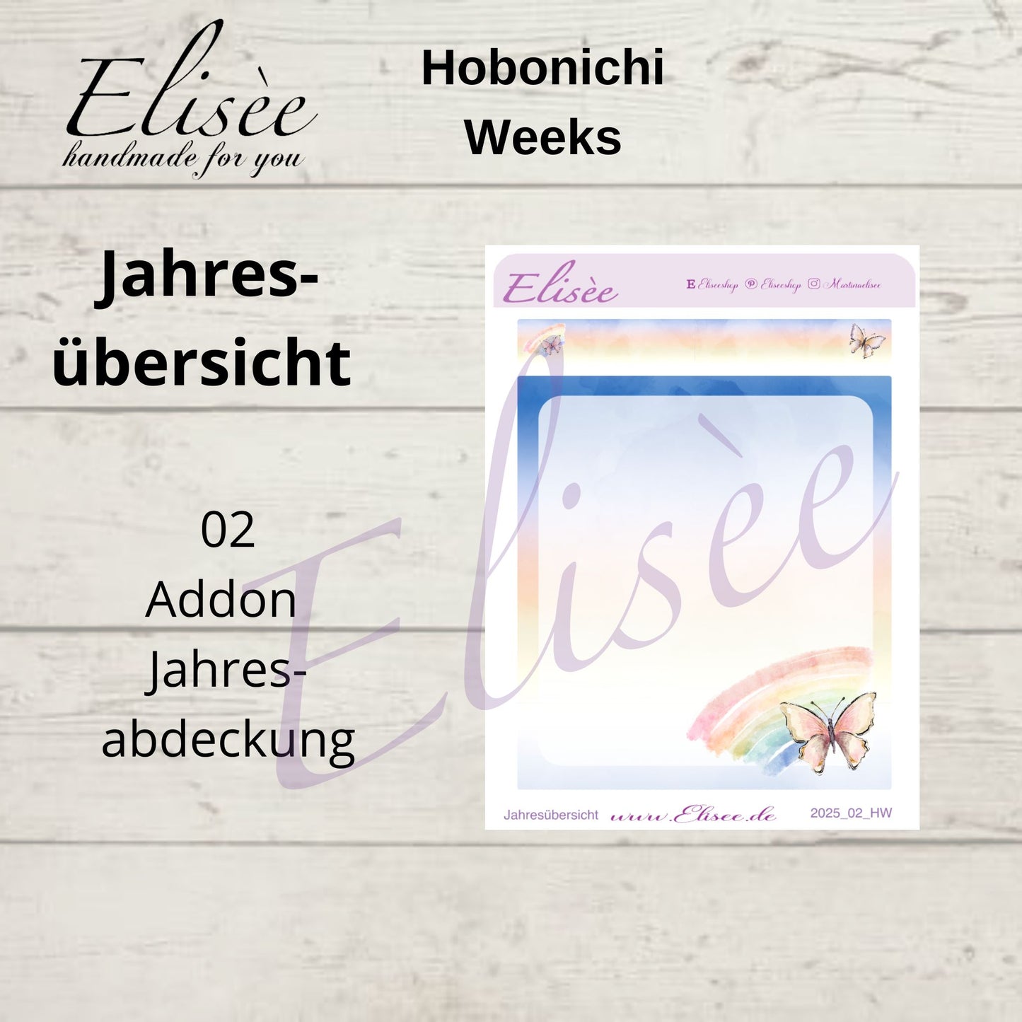 2025 Annual Overview Hobonichi Weeks