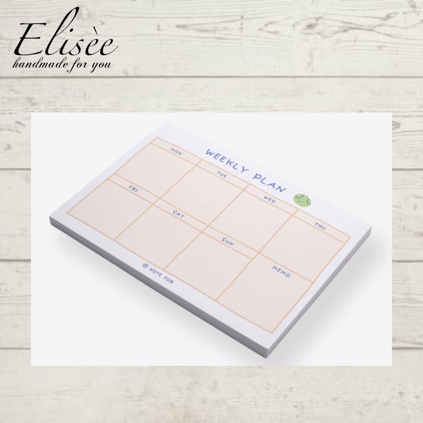 A0010_Cute Plan Memo Series - Weekly Plan Memo Pad
