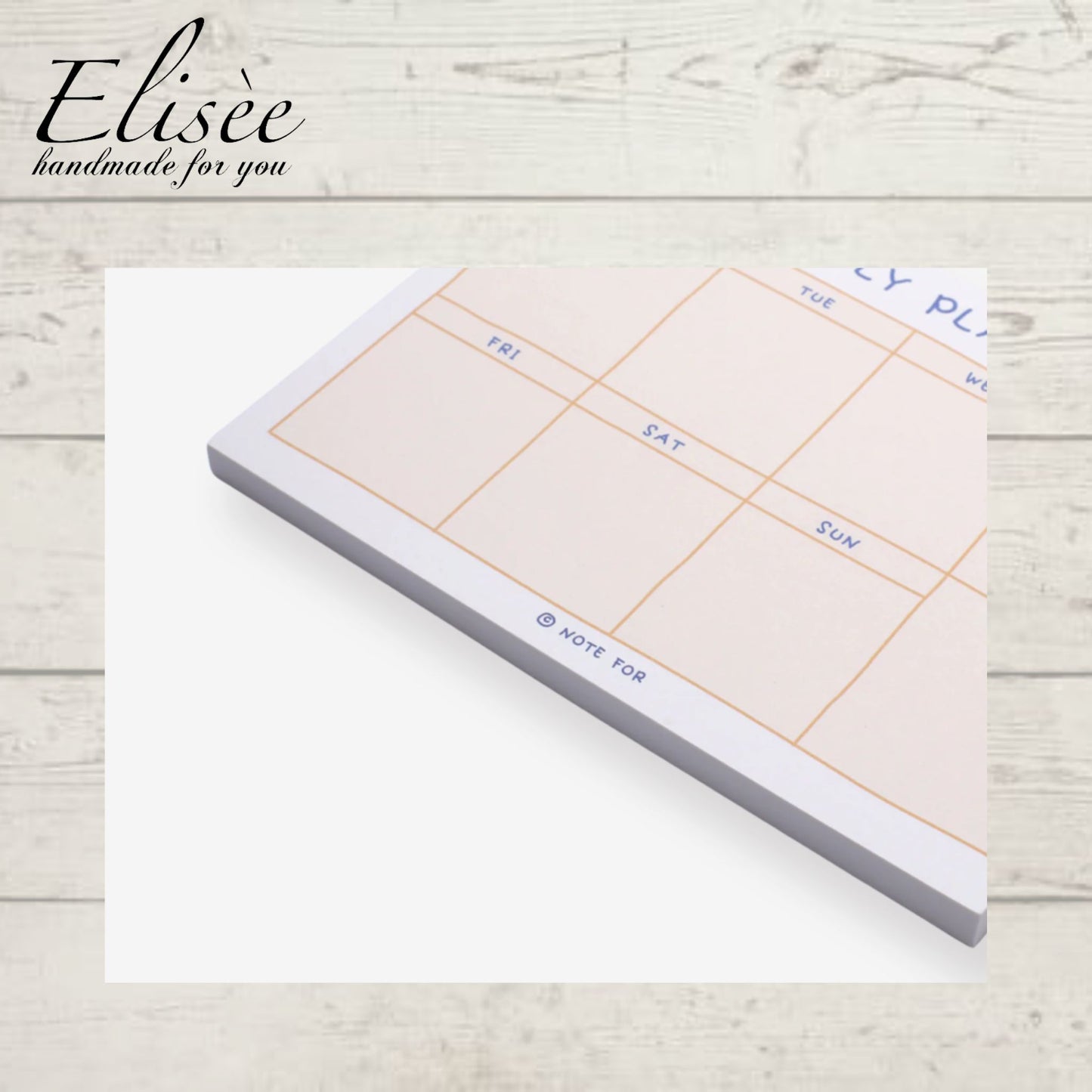 A0010_Cute Plan Memo Series - Weekly Plan Memo Pad