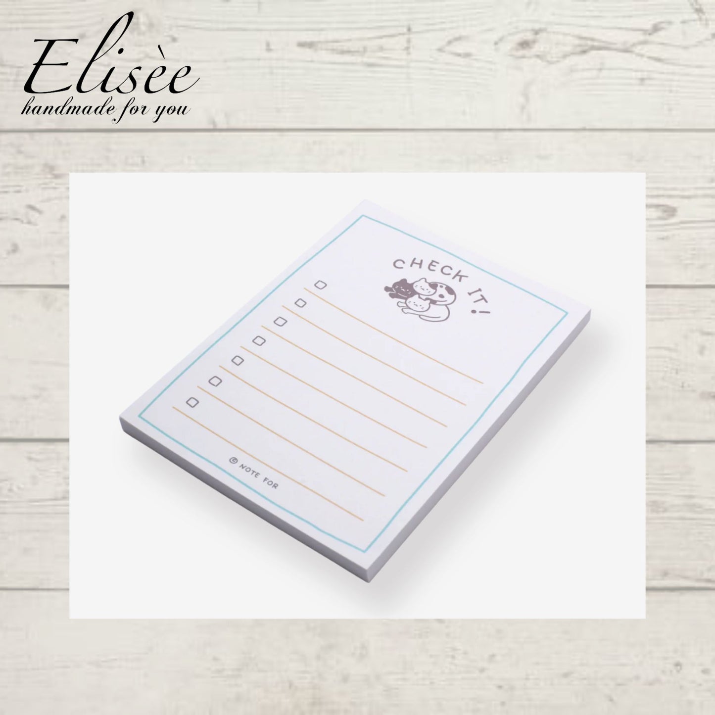 A0011_Cute Plan Memo Serie - Check List Memo Pad