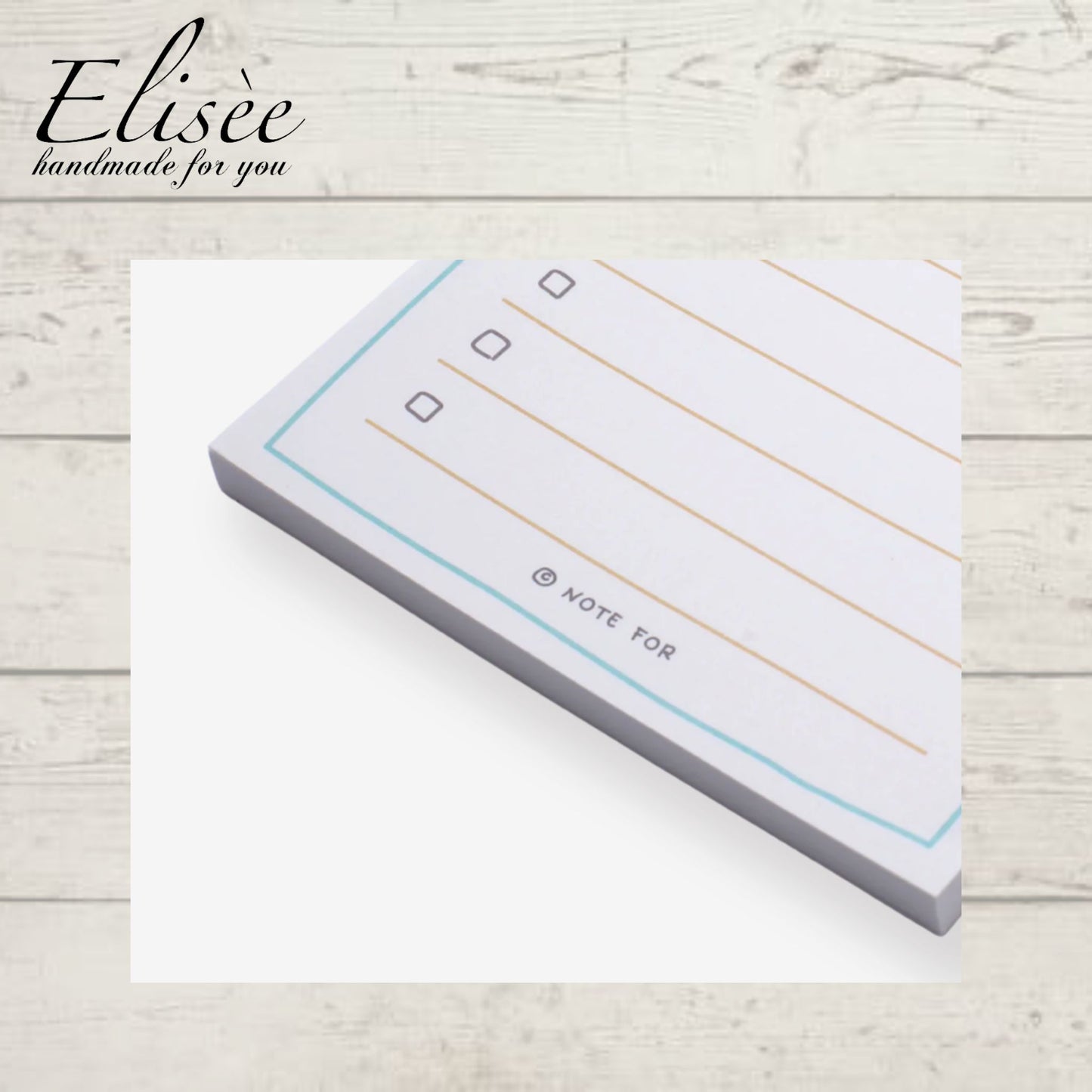 A0011_Cute Plan Memo Serie - Check List Memo Pad