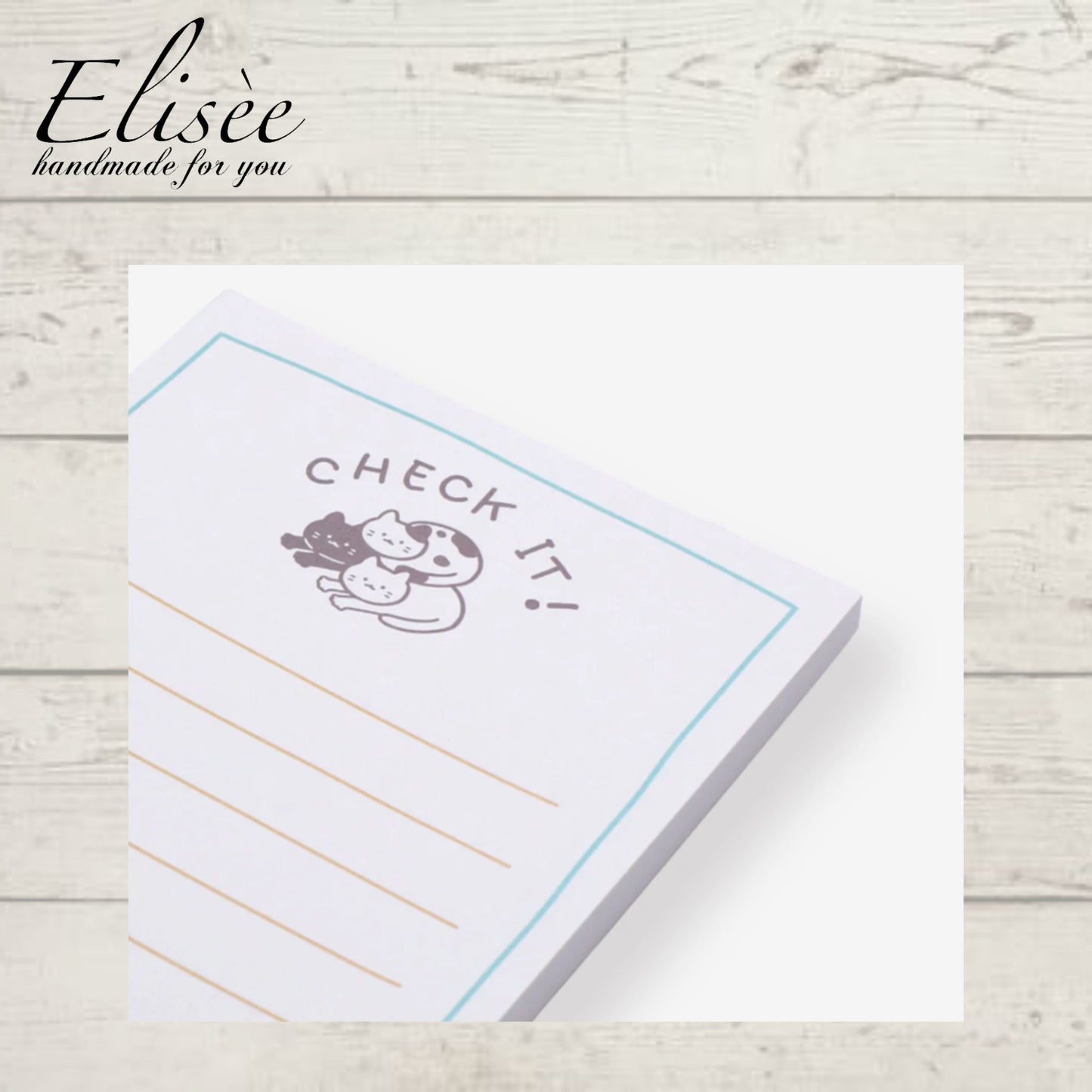 A0011_Cute Plan Memo Serie - Check List Memo Pad