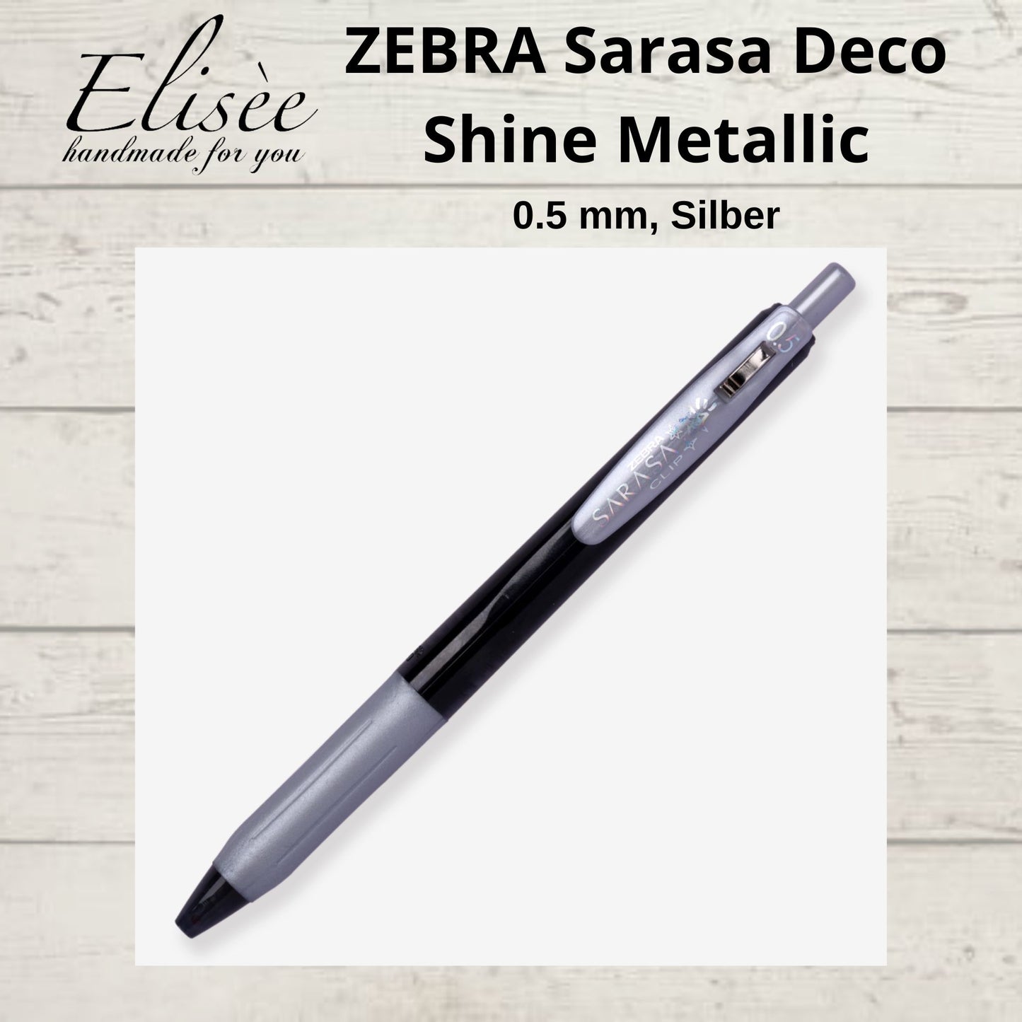 A0018_Stift_Zebra Sarasa Deco Shine Metallic-Stift – 0,5 mm