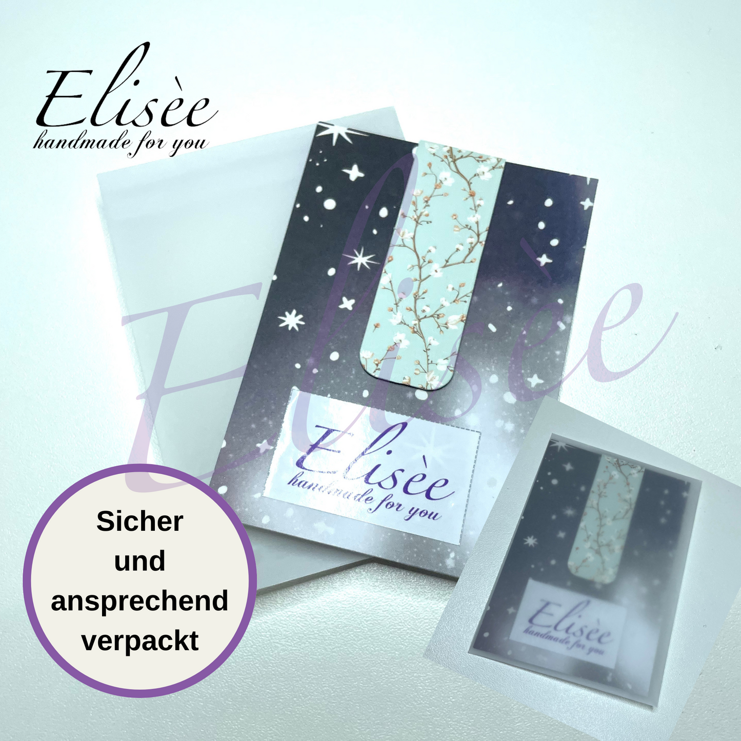 A0020_Magnetische Lesezeichen Set – Blumen Design – Geschenk für Leseratten – Bücherliebe