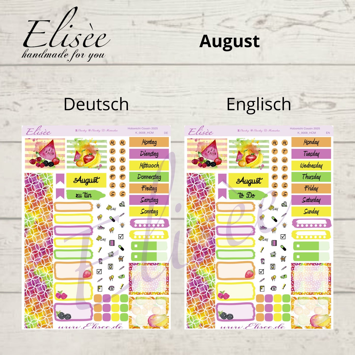 Bundle #02 2025 Monthly Kits Hobonichi Cousin / A5 / Bullet Journal
