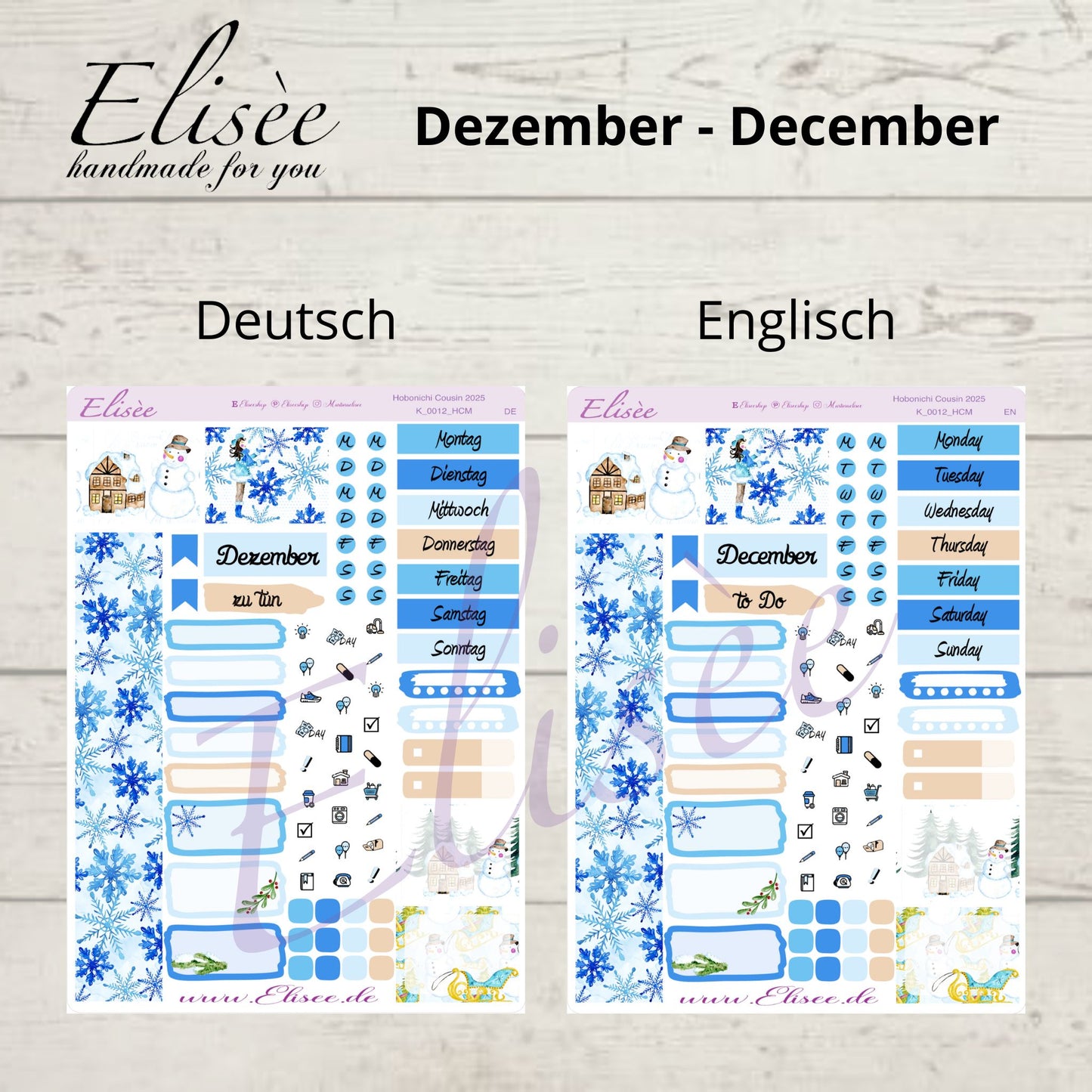 Bundle #02 2025 Monatskits Hobonichi Cousin / A5 / Bullet Journal