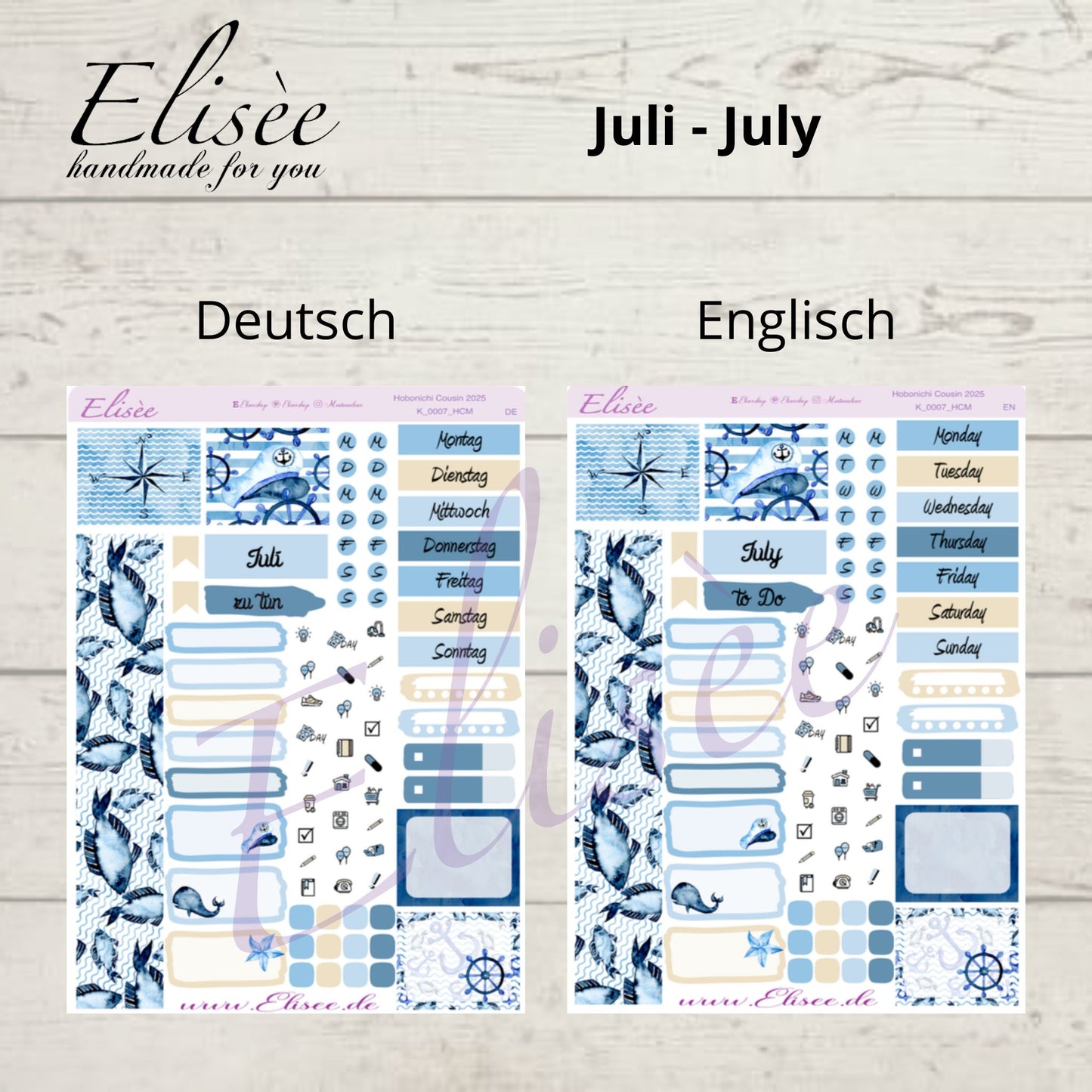 Bundle #02 2025 Monthly Kits Hobonichi Cousin / A5 / Bullet Journal