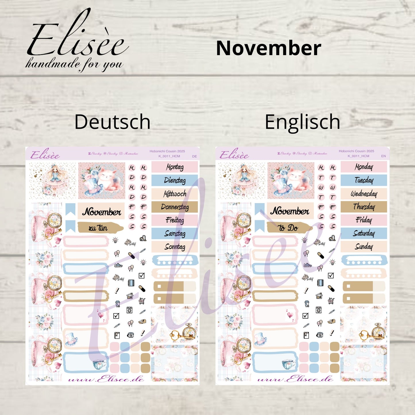 Bundle #02 2025 Monthly Kits Hobonichi Cousin / A5 / Bullet Journal