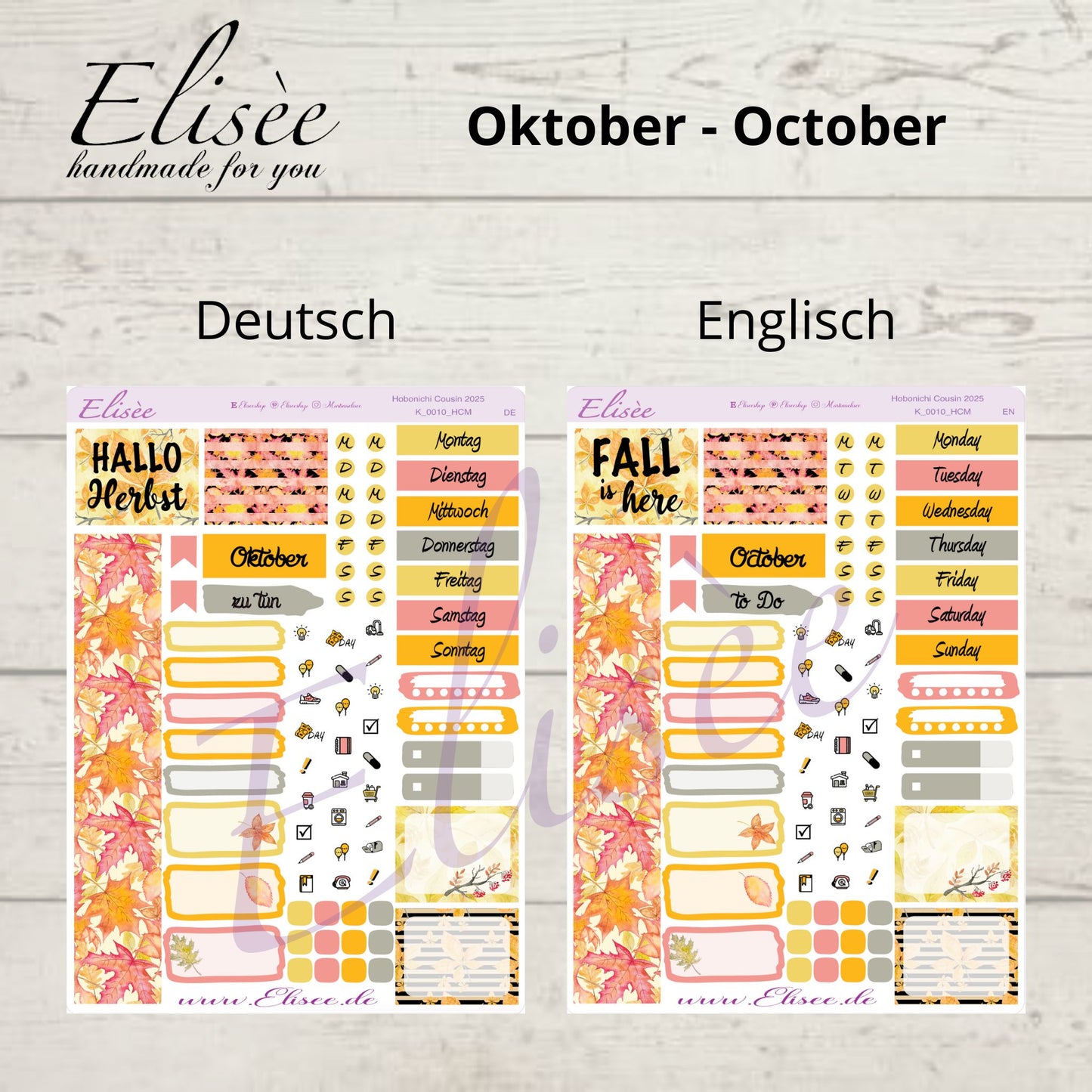 Bundle #02 2025 Monthly Kits Hobonichi Cousin / A5 / Bullet Journal