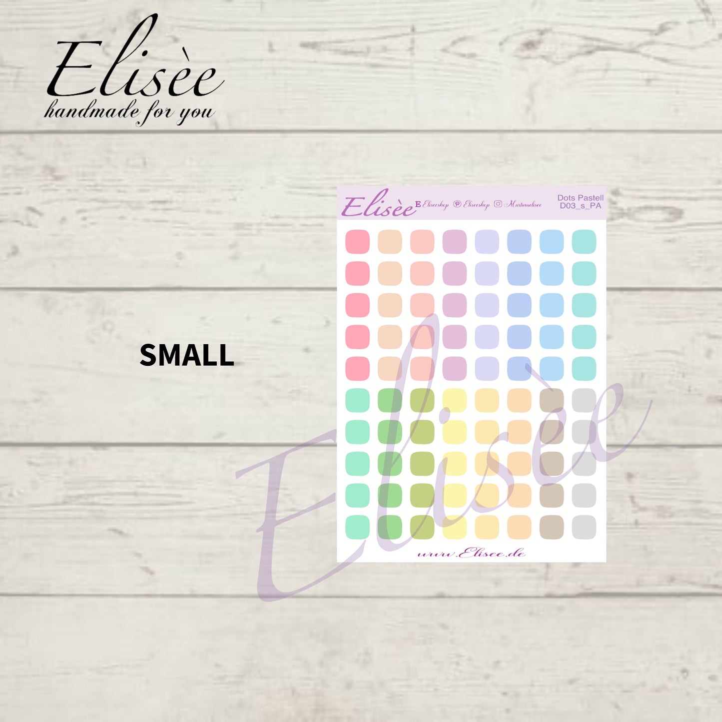 F03_Pastel Dots Stickers | Stickers | Planner Stickers