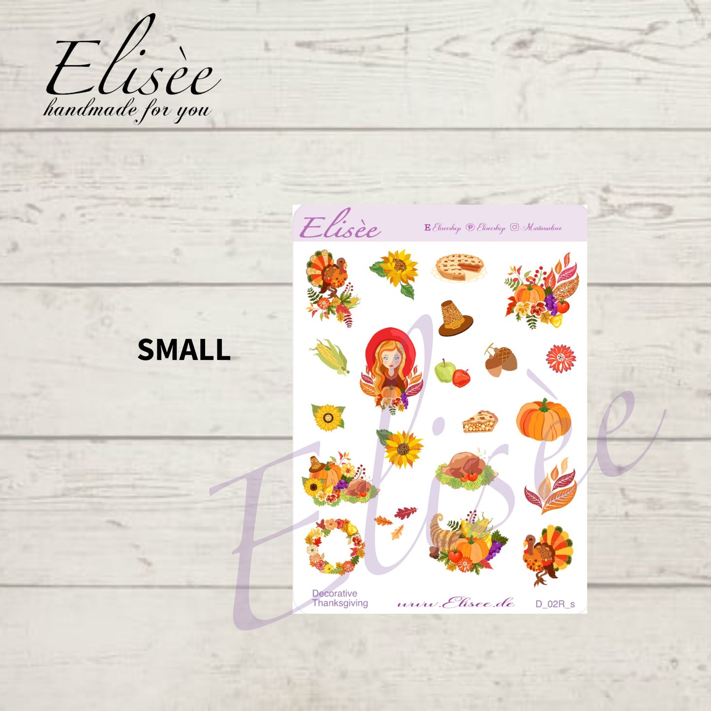 D02_Dekoration Sticker  "Thanksgiving"