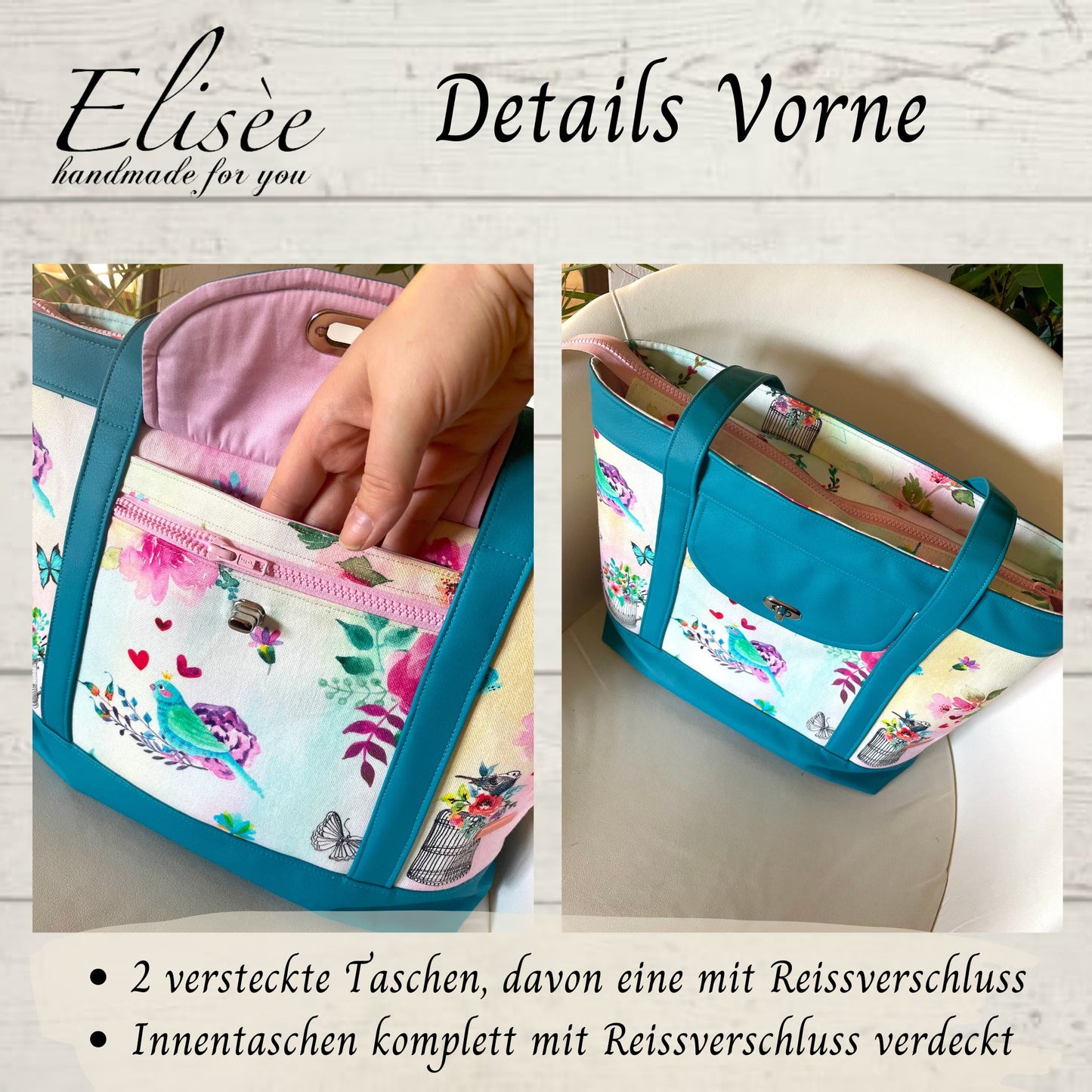 T_04_UNIKAT_"FELICITY TOTEBAG" | Handgefertigt | NUR 1 EXEMPLAR verfügbar