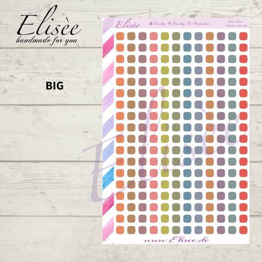 F_06_HO Dots Hobo Planner Stickers | Bullet Journal & Calendar | Elisée