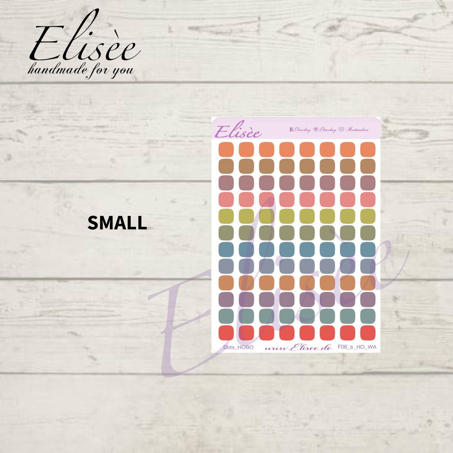 F_06_HO Dots Hobo Planner Stickers | Bullet Journal & Calendar | Elisée