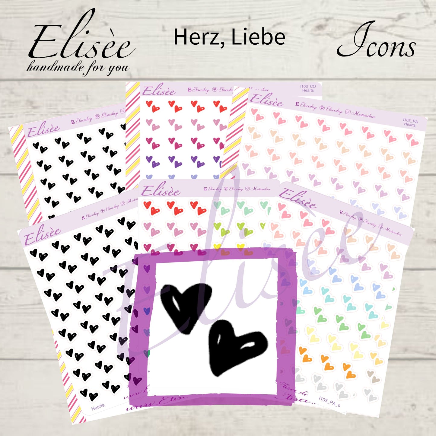 I103 Icons "Herz, Liebe" Sticker