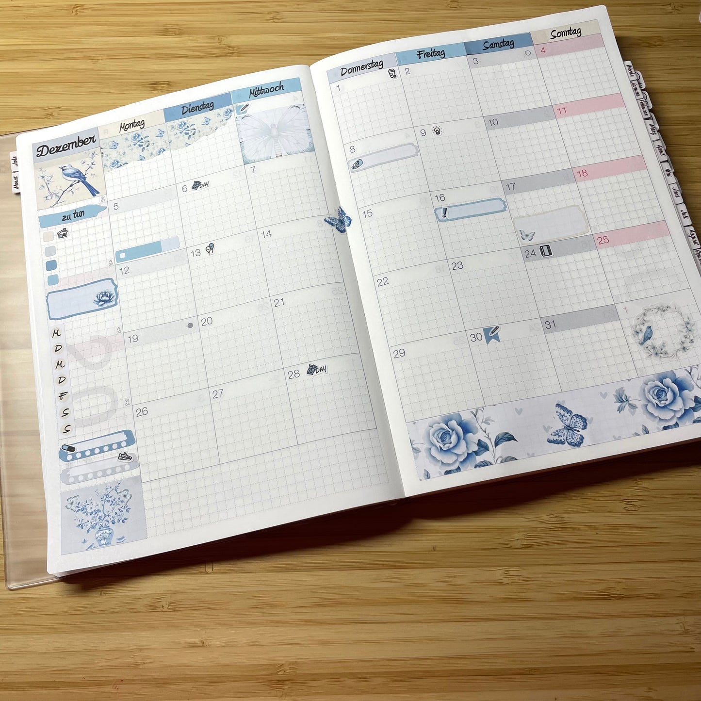 K0015_"FROHE OSTERN" 2025 Deko und Washi / Bullet Journal / Cousin / Weeks