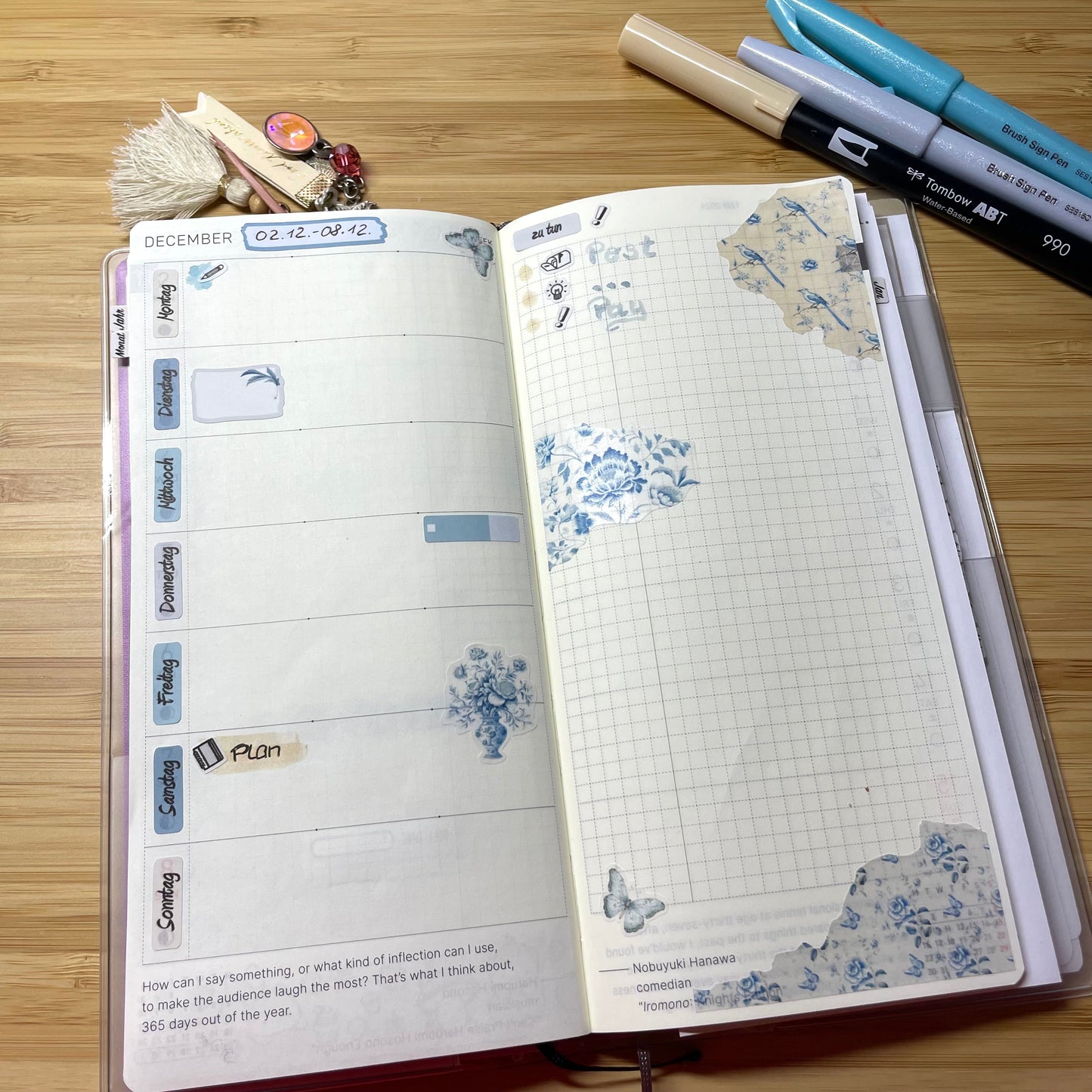 K0002_"PARIS" Februar 2025 Monatskit Hobonichi Weeks / Personal Planer / Bullet Journal