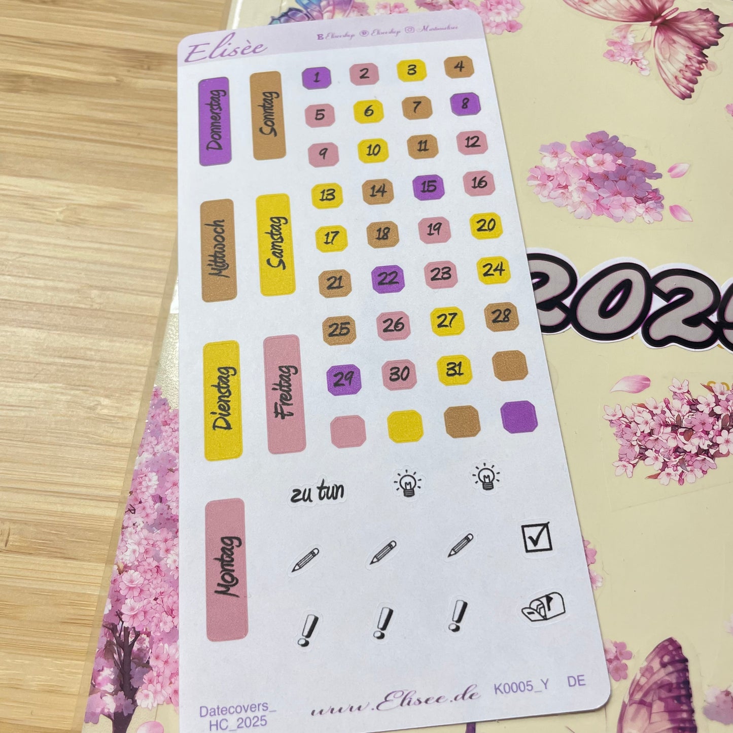 K0005_"SWEET DREAMS" Mai 2025 Datecovers / Bullet Journal / Cousin / Weeks