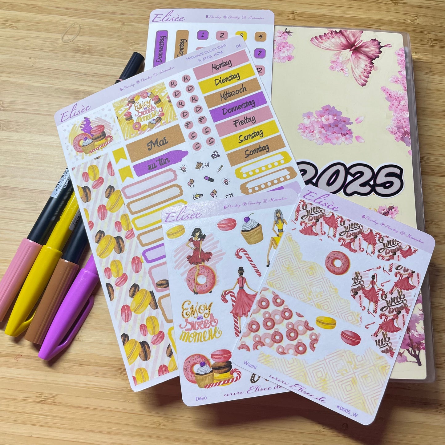 K0005_"SWEET DREAMS" Mai 2025 Datecovers / Bullet Journal / Cousin / Weeks