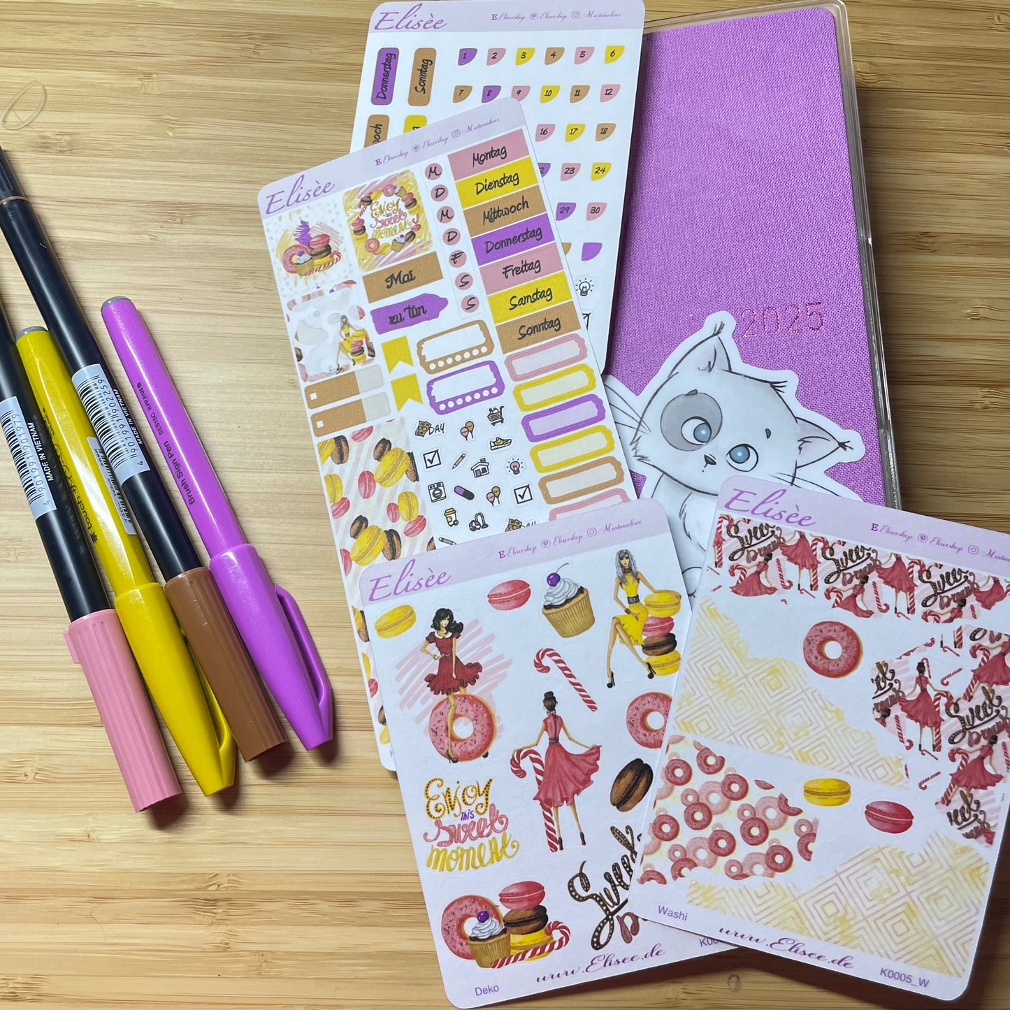 K0005_"SWEET DREAMS" Mai 2025 Datecovers / Bullet Journal / Cousin / Weeks