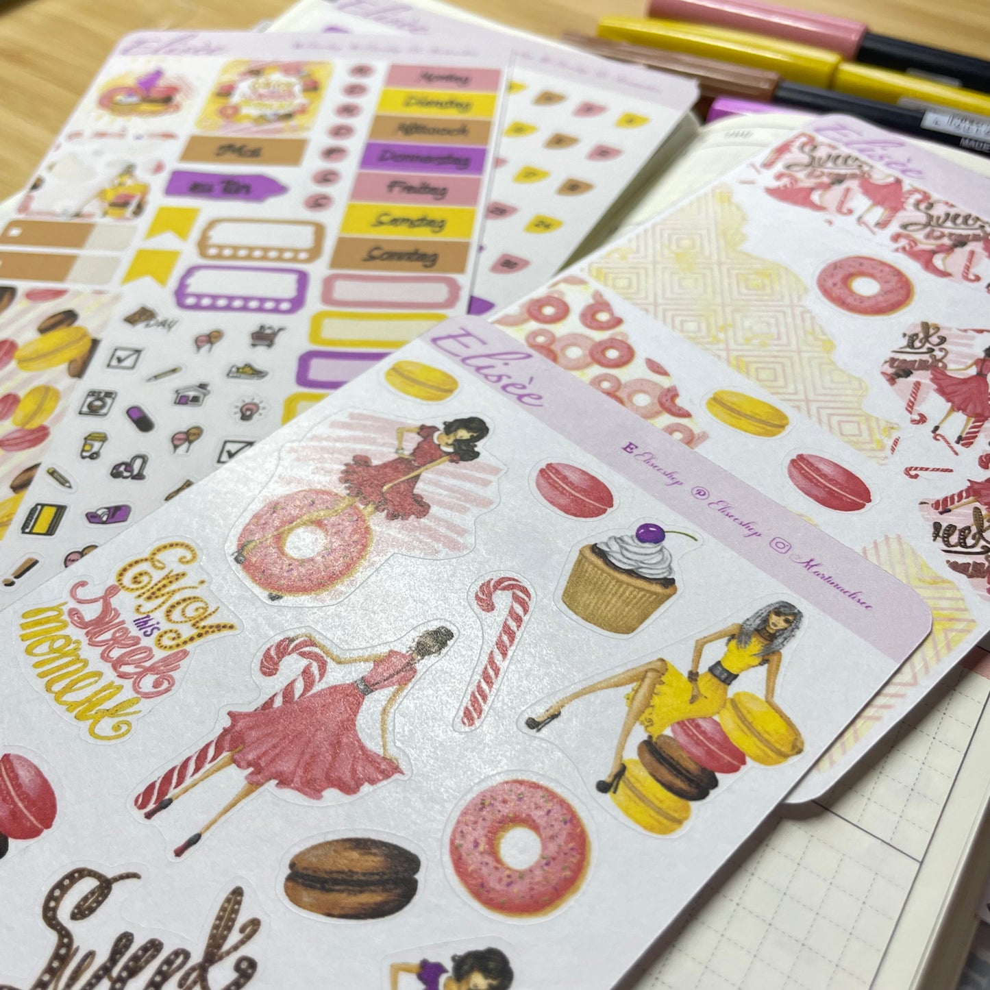 K0005_"SWEET DREAMS" Mai 2025 Monatskit Hobonichi Weeks / Personal Planer / Bullet Journal