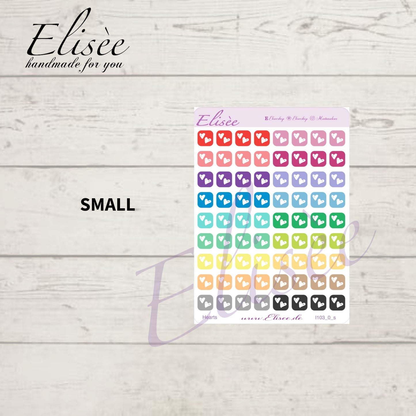 I116 Icons "Heart, Love" stickers