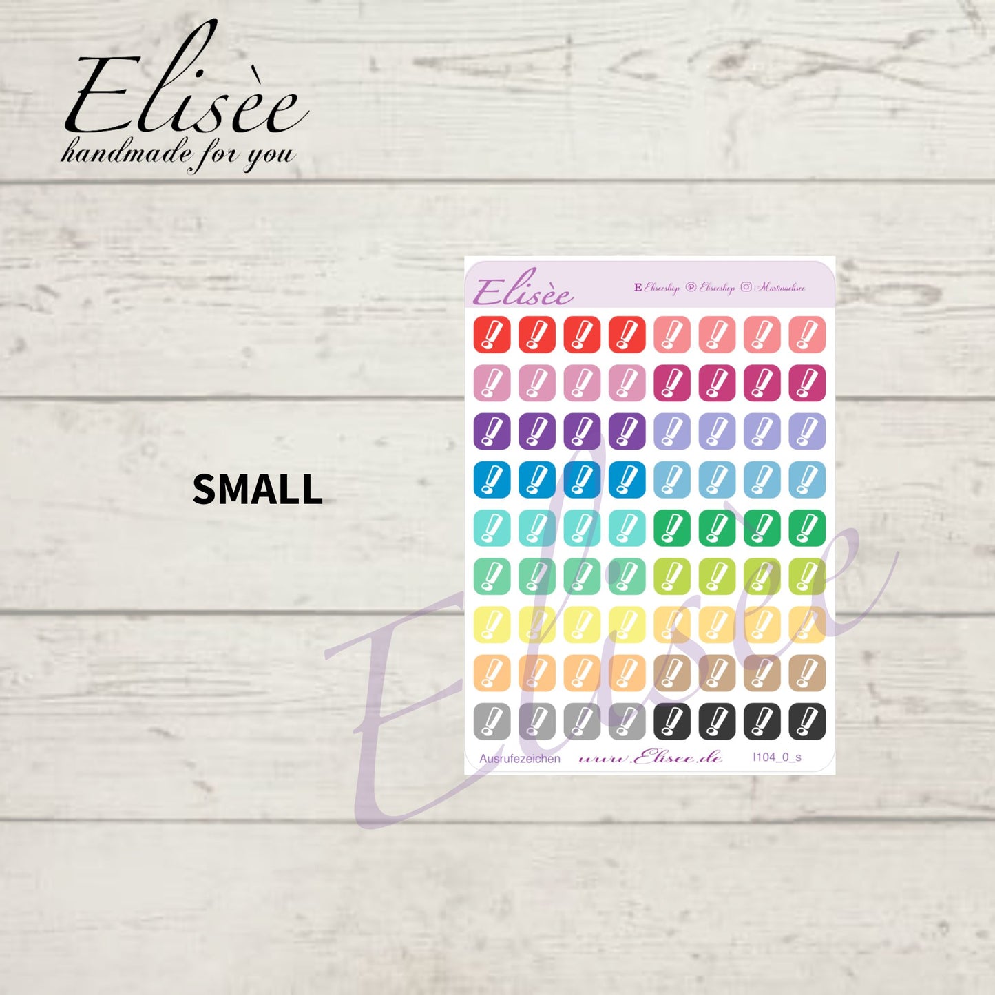 I104_0 Icons "Achtung, Ausrufezeichen" Sticker