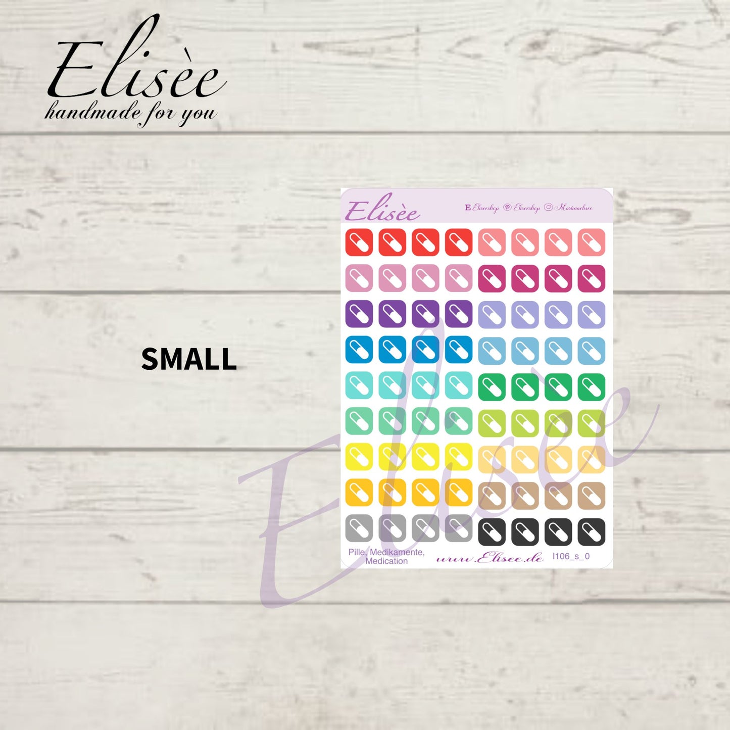 I106_0 Icons "Pille, Medikamente, Medication" Sticker