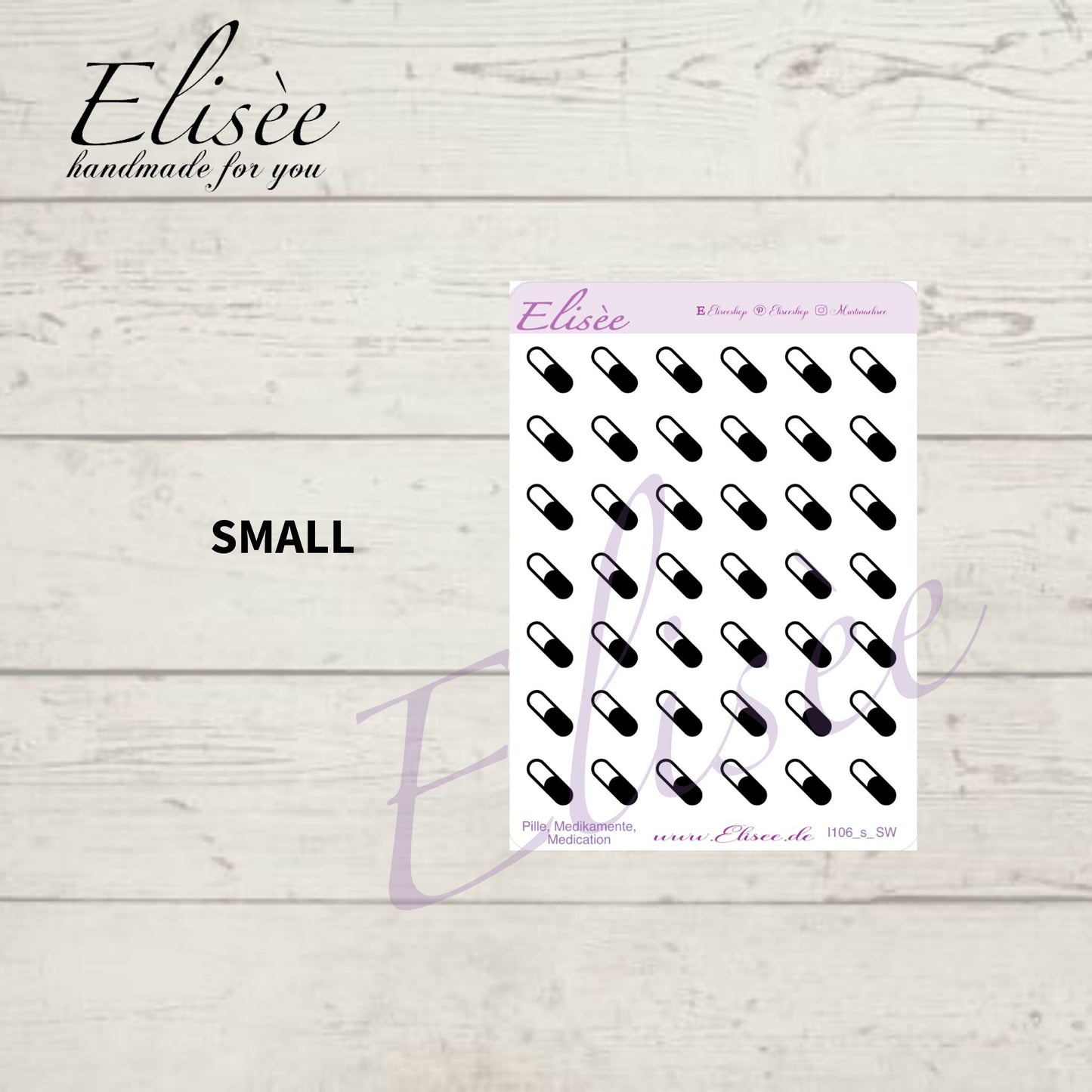 I106 Icons "Pille, Medikamente, Medication" Sticker