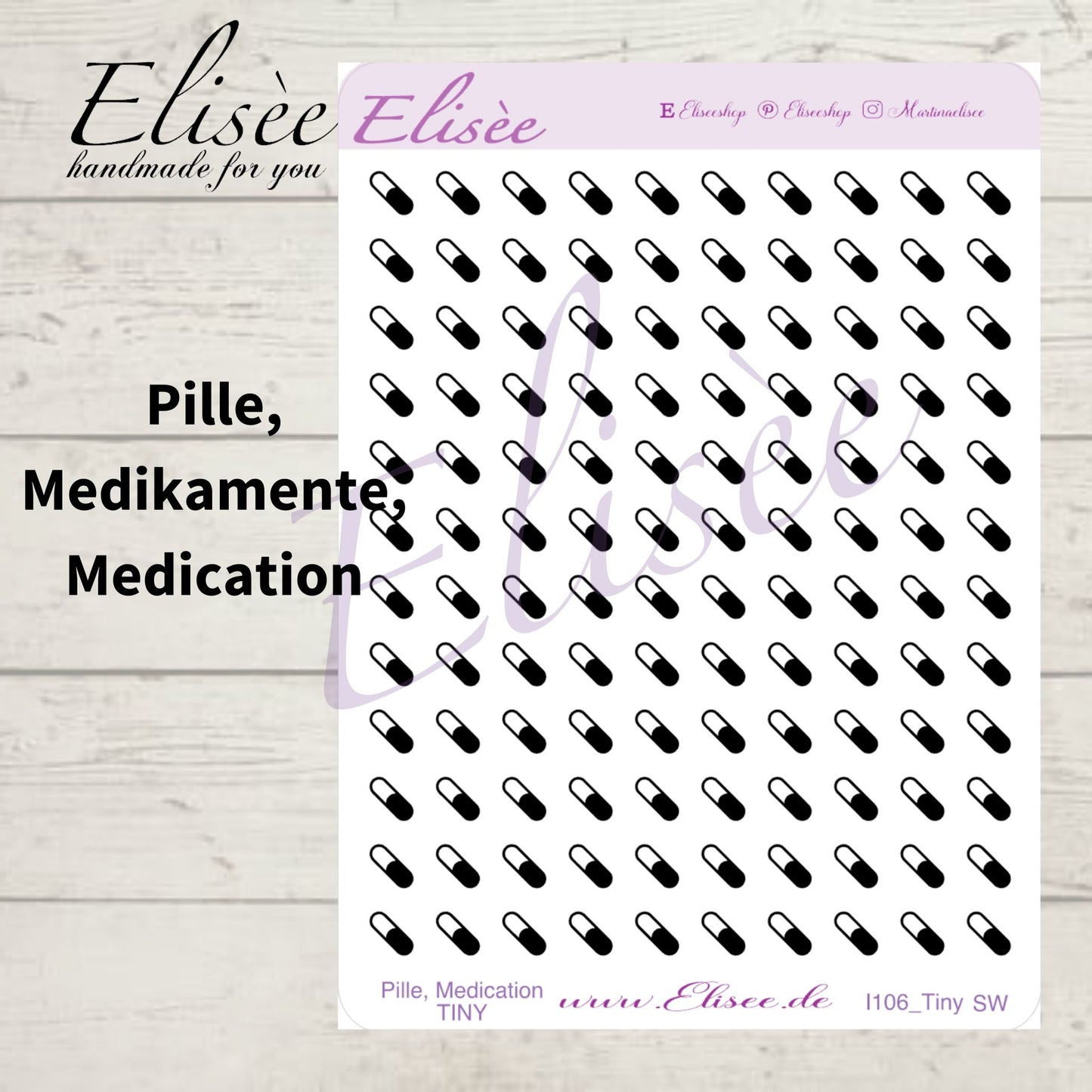 MINI Icons Sticker "Gesundheit und Wellness" (Standard & Washi)