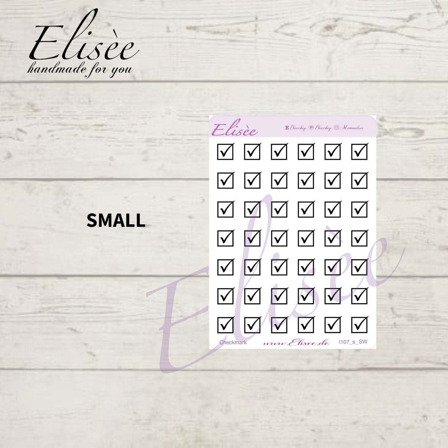 I107 Icons "Häkchen, Checkmark" Sticker