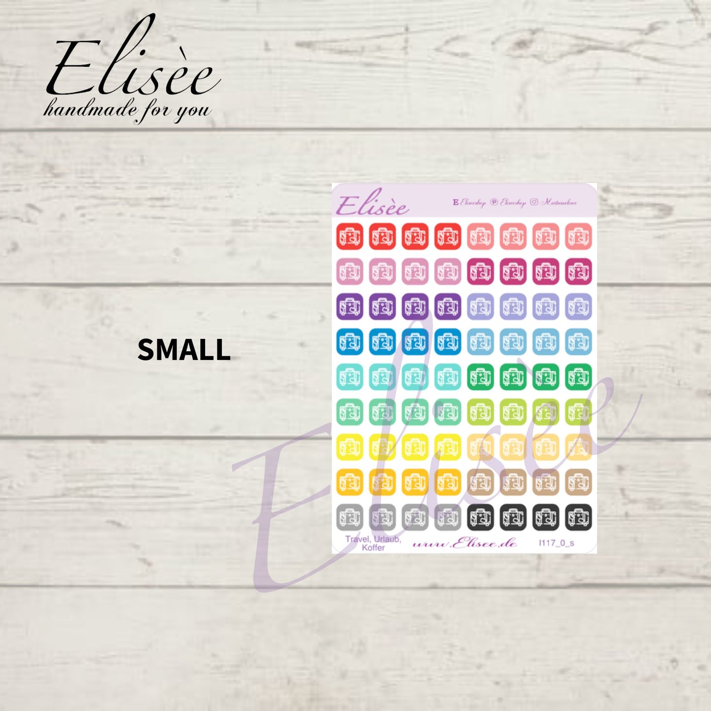 I117_0 Icons "Urlaub, Reisen" Sticker