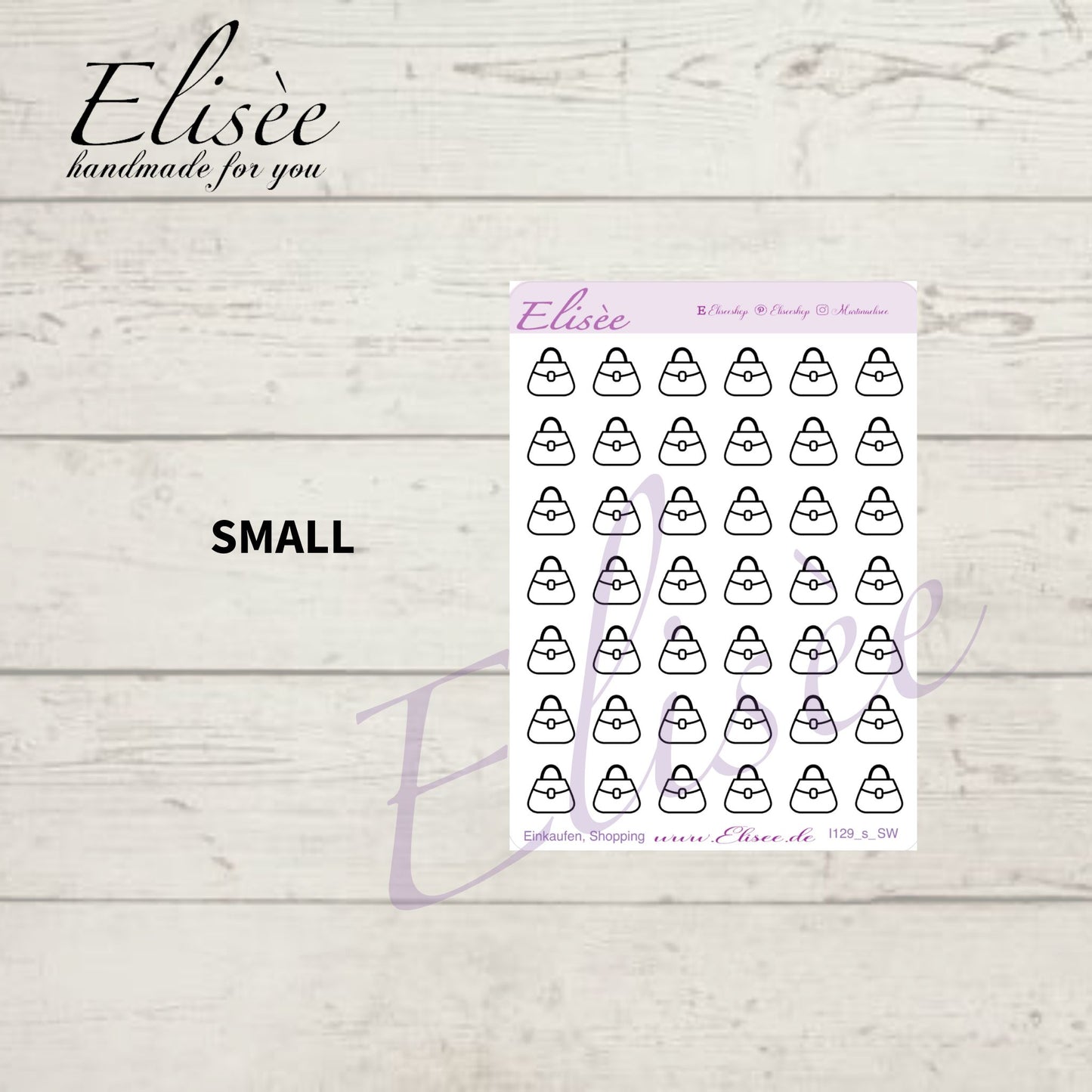 I129 Icons "Einkaufen, Shopping" Sticker