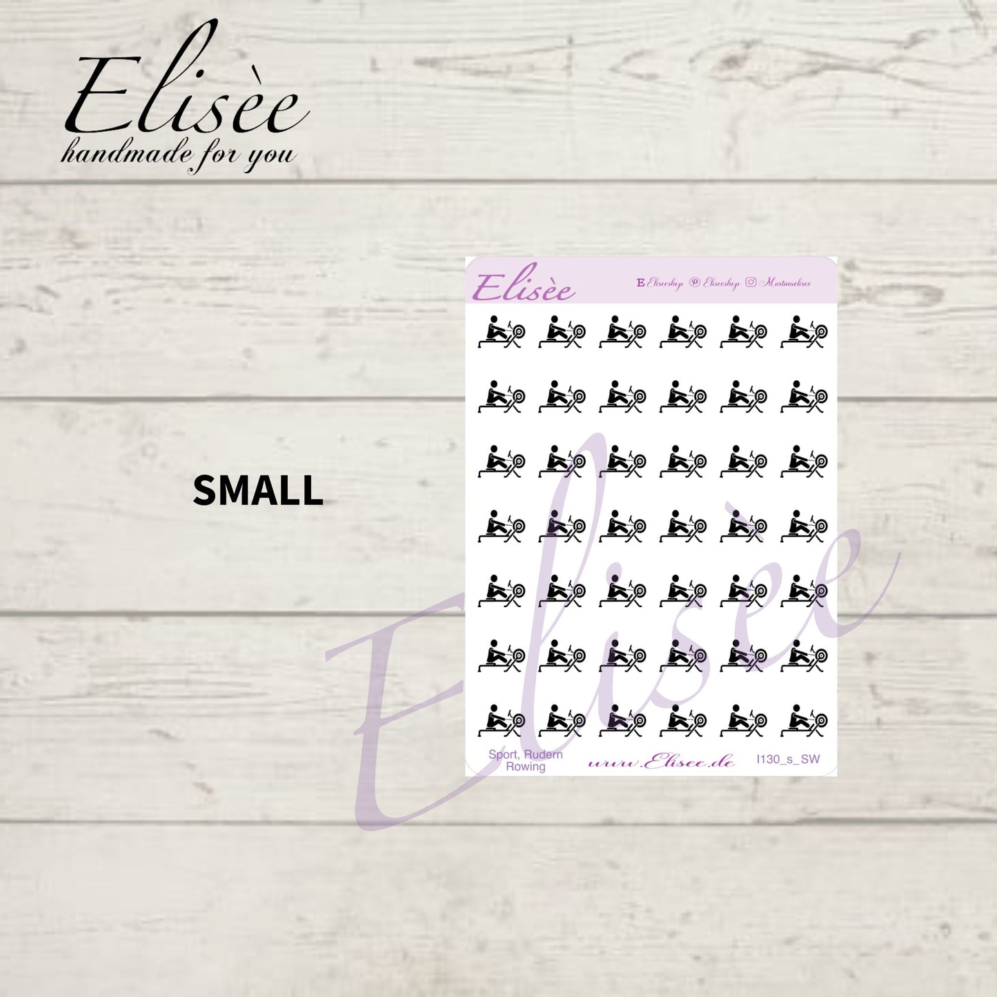 I130 Icons "SPORT, RUDERN" Sticker