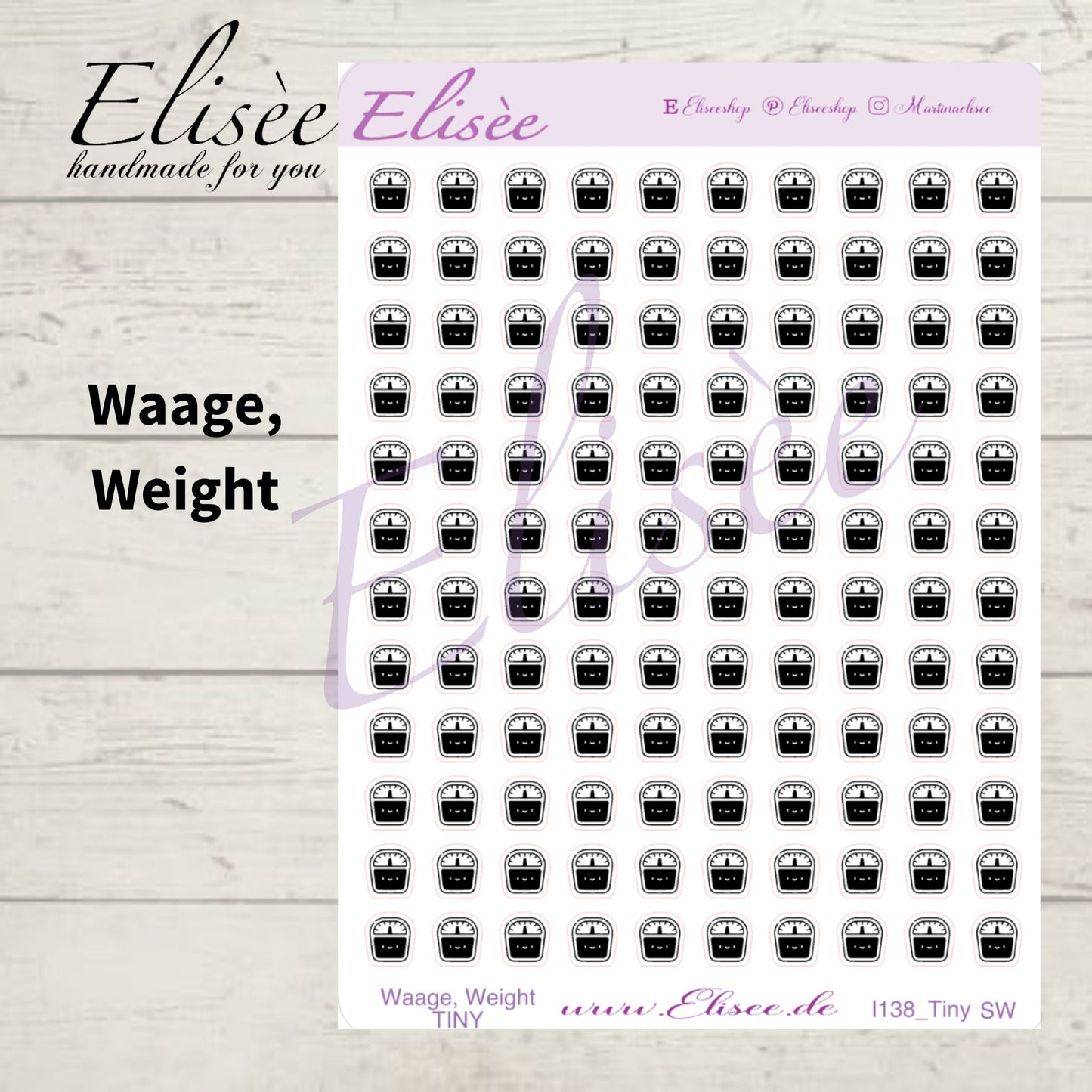 MINI  Icons  Sticker "Gesundheit und Wellness" (Standard & Washi)