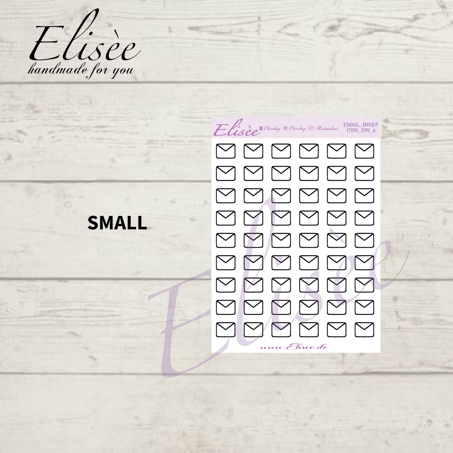I076N Icons "BRIEF, EMAIL" Sticker