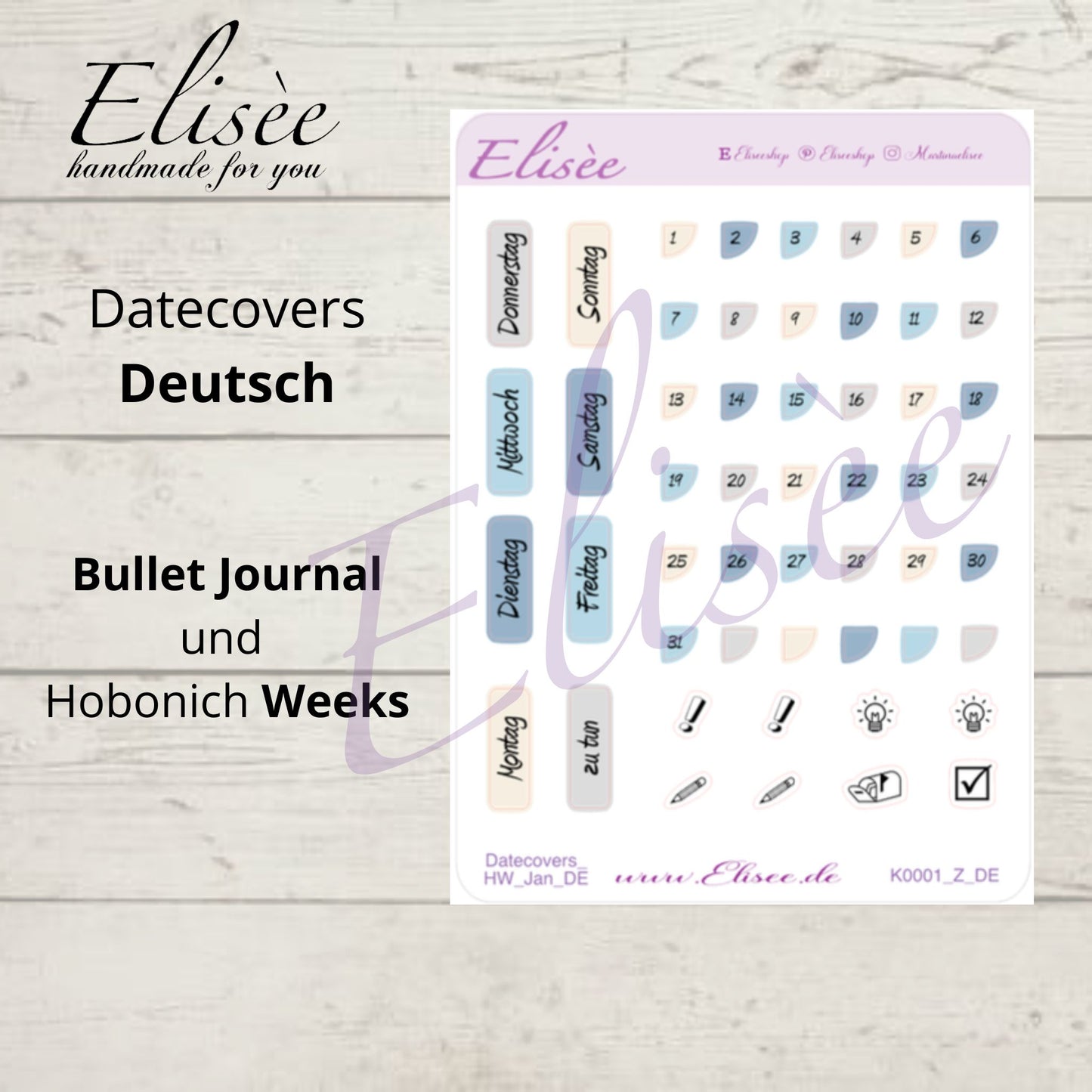 K0001_"Chinoise Flowers" Januar 2025 Datecovers / Bullet Journal / Cousin / Weeks