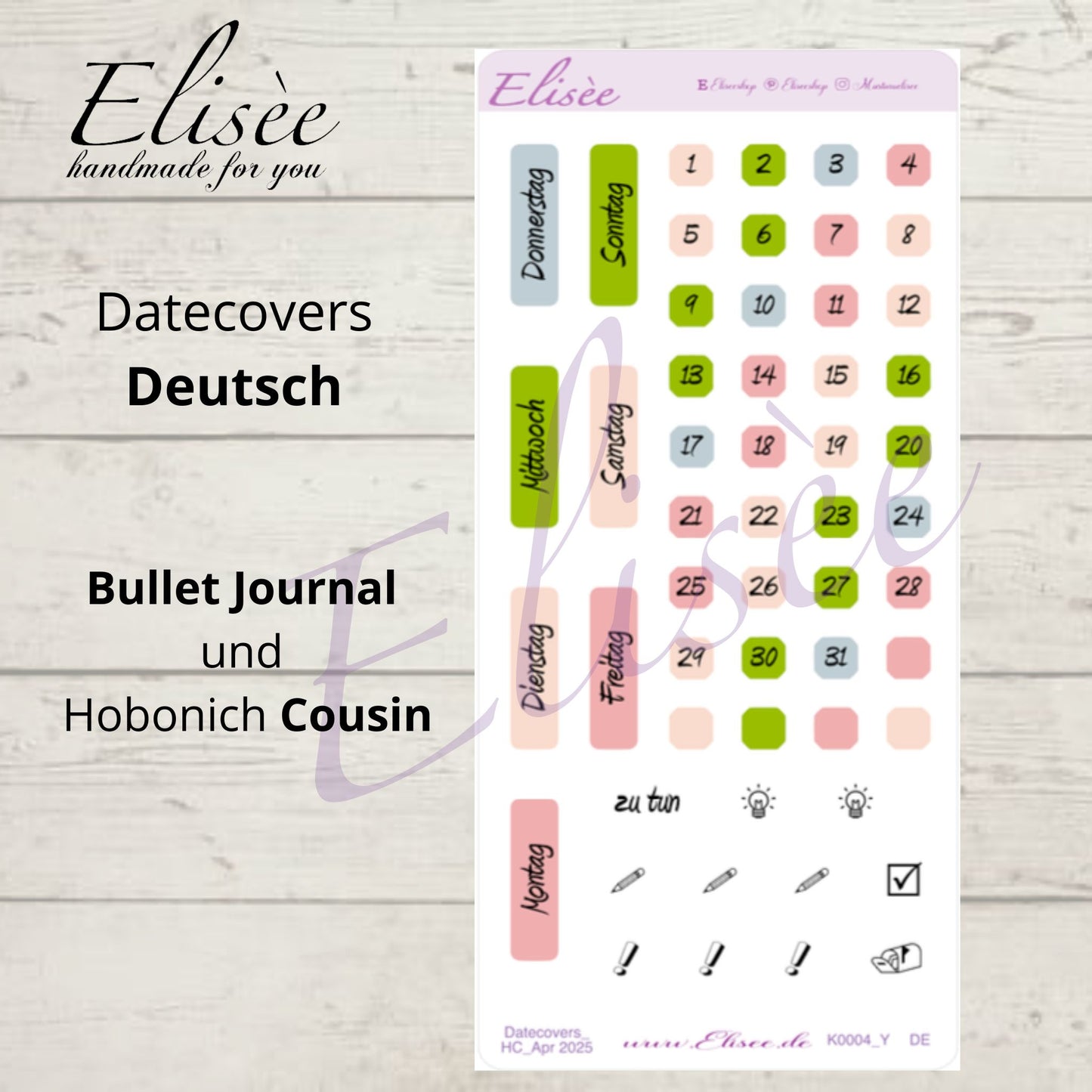 K0004_"CHERRY BLOSSOM" February 2025 Datecovers / Bullet Journal / Cousin / Weeks
