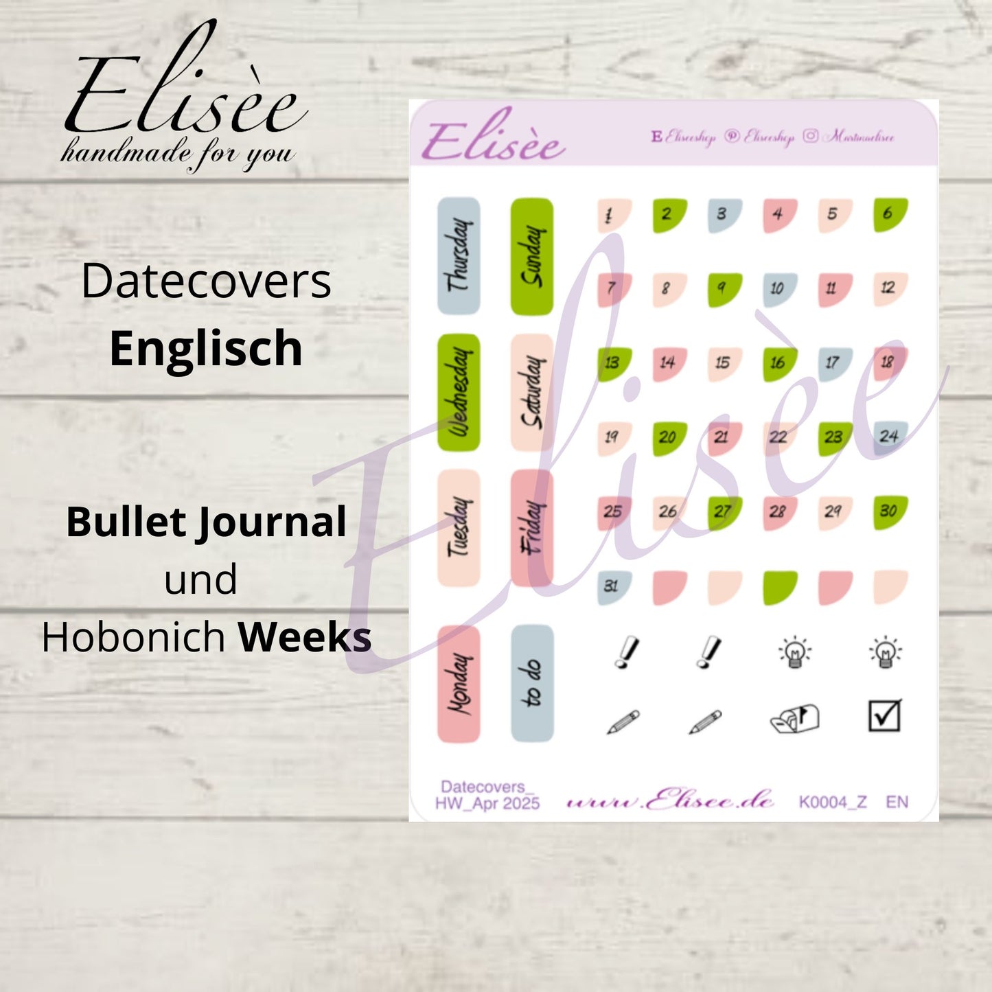 K0004_"CHERRY BLOSSOM" February 2025 Datecovers / Bullet Journal / Cousin / Weeks