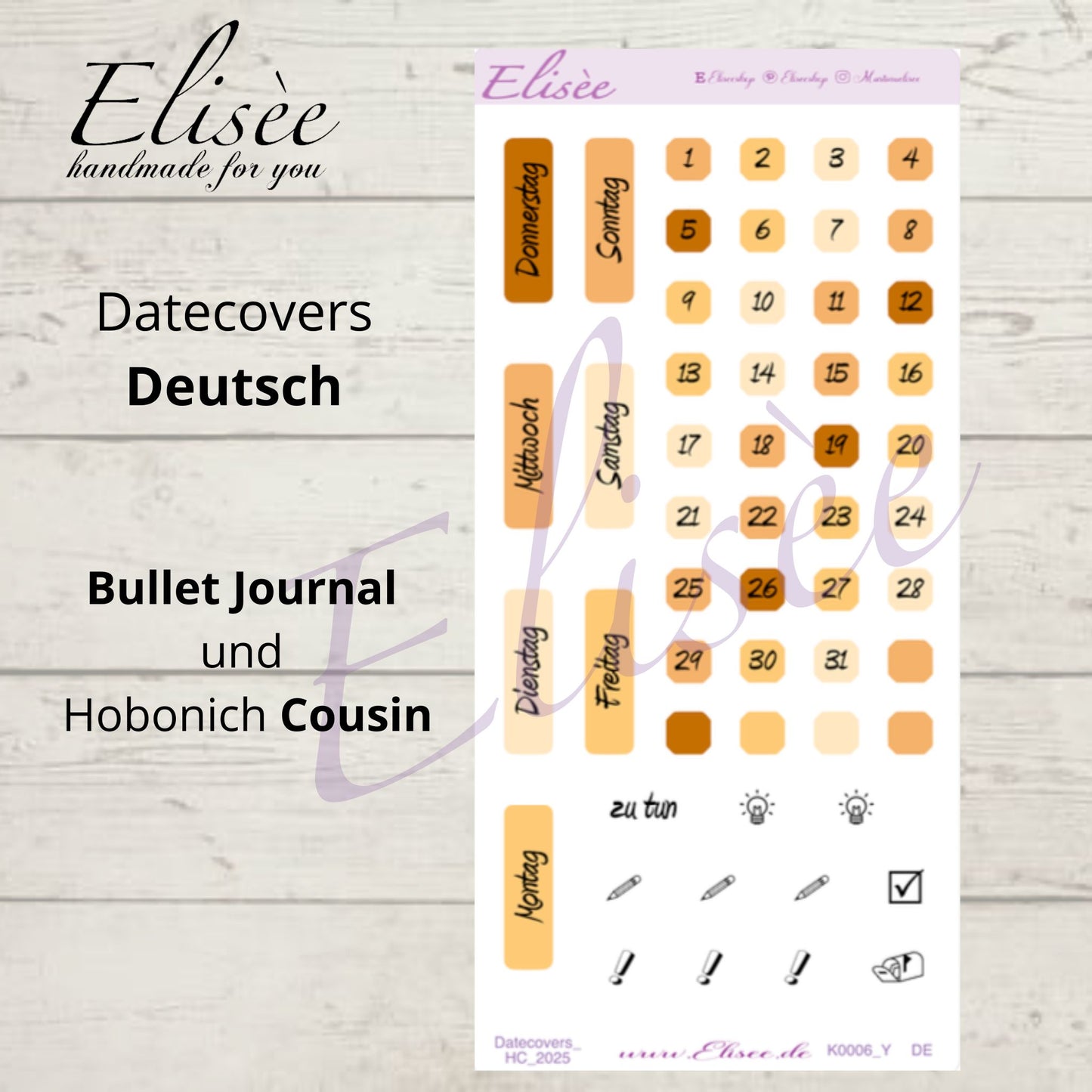 K0006_"BUT FIRST COFFEE" Juni 2025 Datecovers / Bullet Journal / Cousin / Weeks