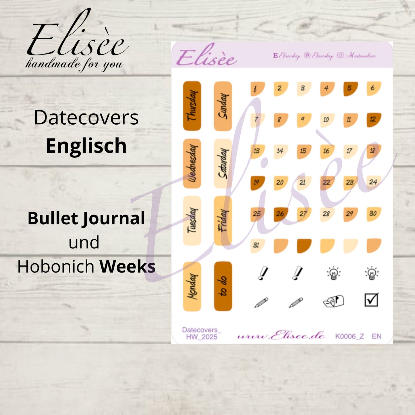 K0006_"BUT FIRST COFFEE" Juni 2025 Datecovers / Bullet Journal / Cousin / Weeks