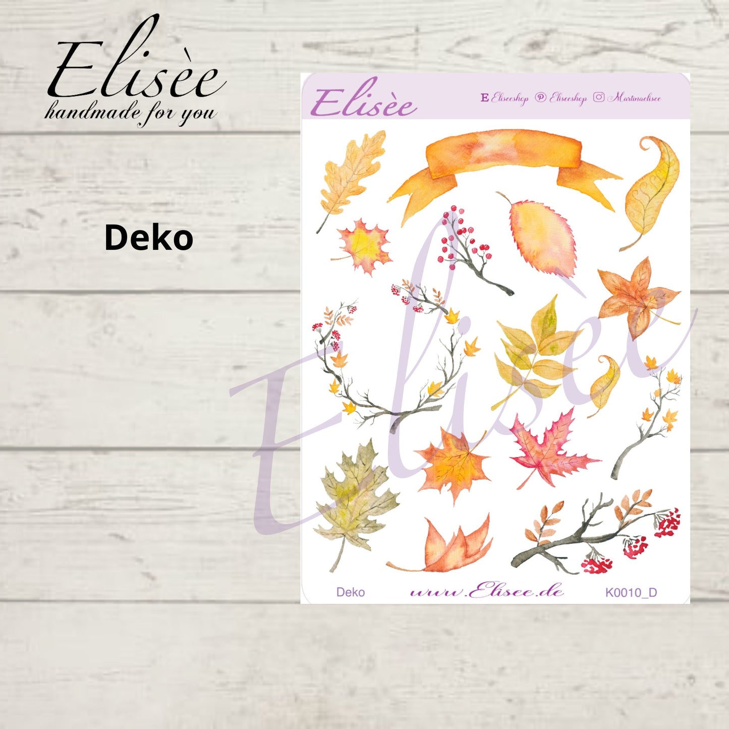 K0010_"FALL" Oktober 2025 Deko und Washi / Bullet Journal / Cousin / Weeks