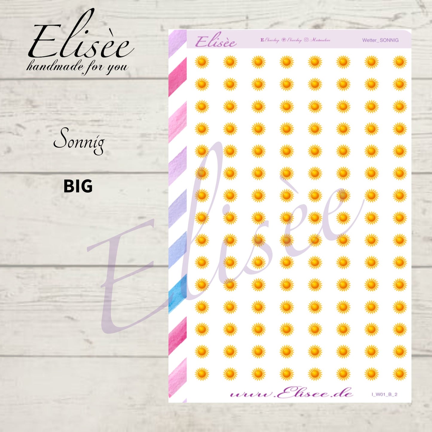 I_W01_Icons Wetter 01 | Aufkleber | Planner Sticker