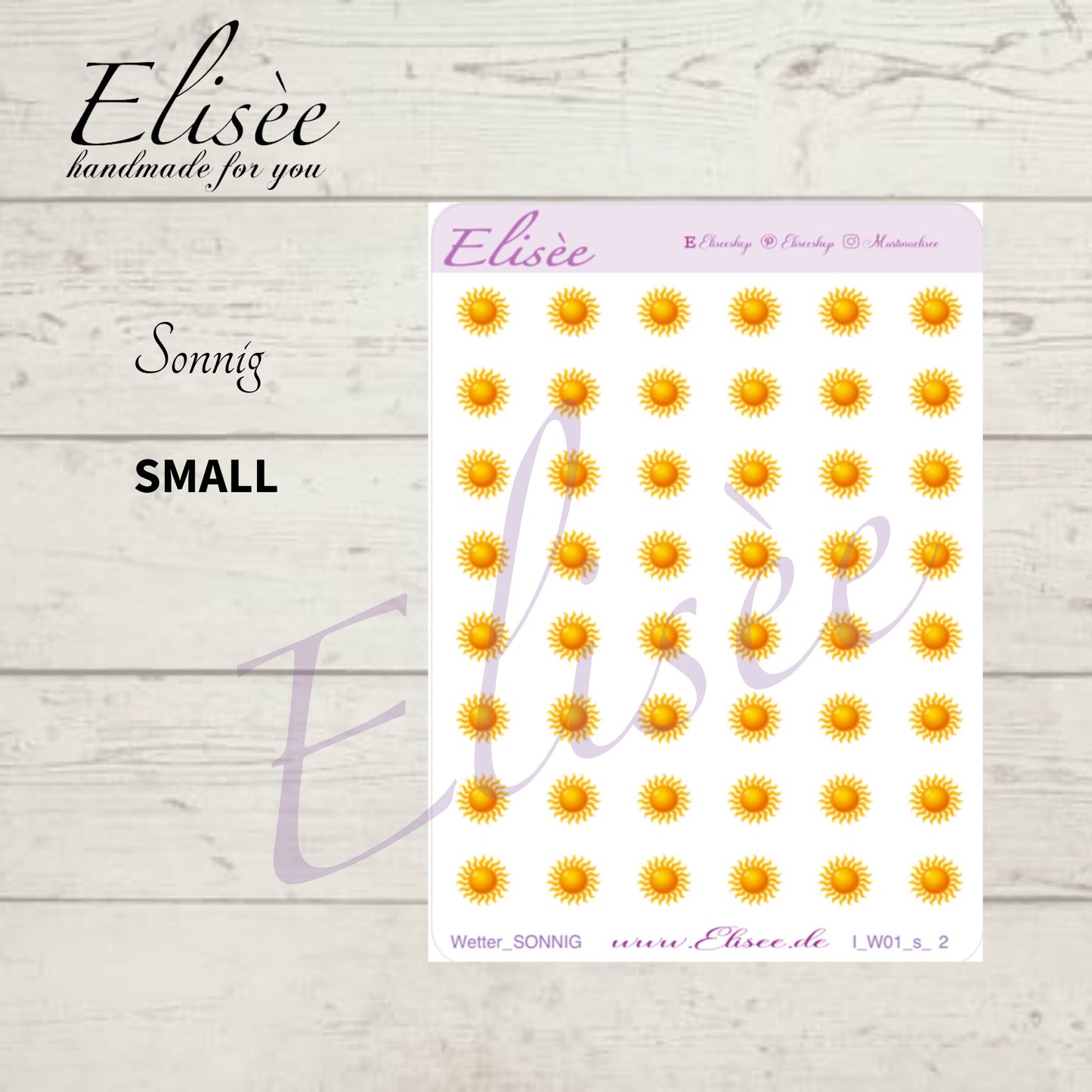 I_W01_s_Icons Wetter 01 small | Aufkleber | Planner Sticker