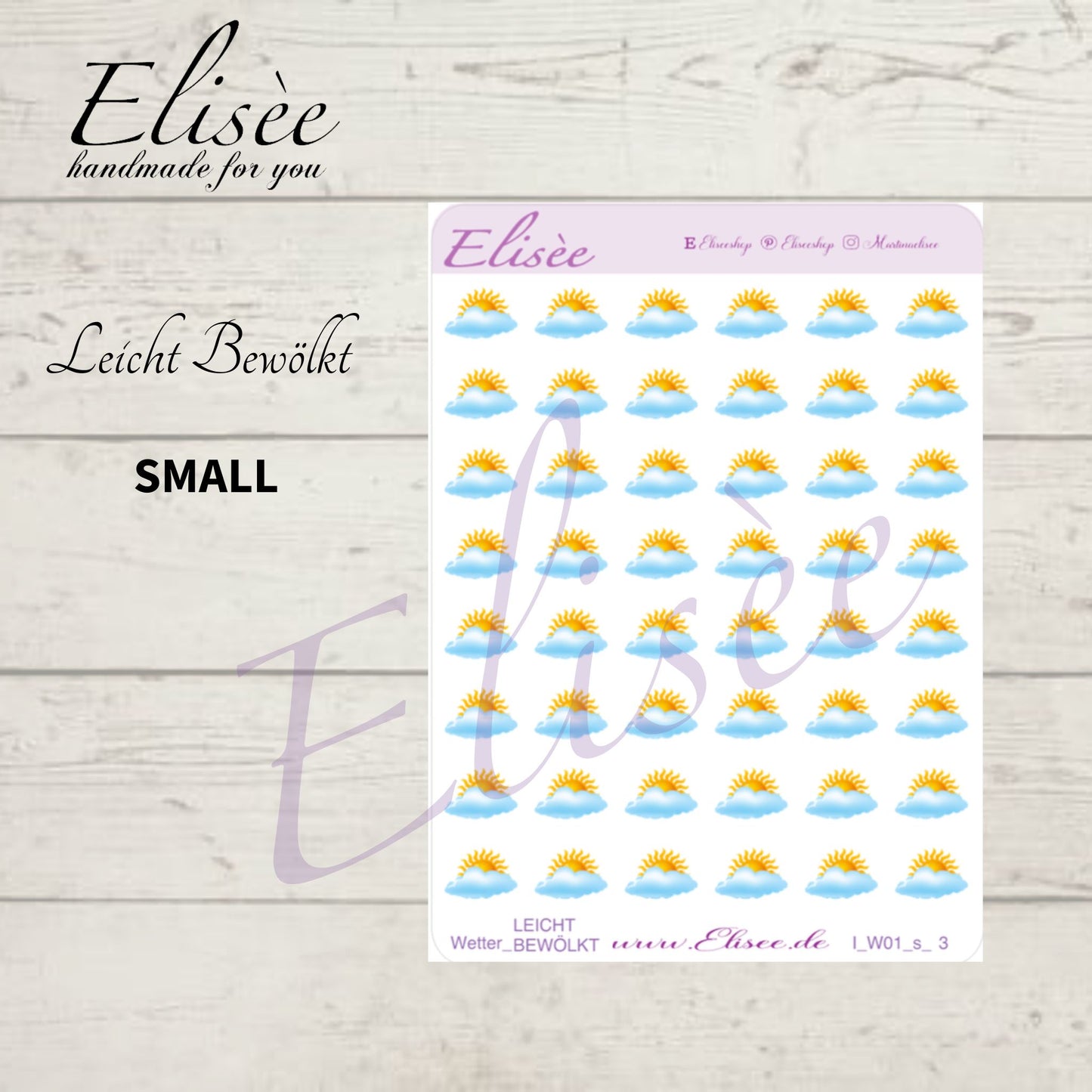 I_W01_s_Icons Wetter 01 small | Aufkleber | Planner Sticker