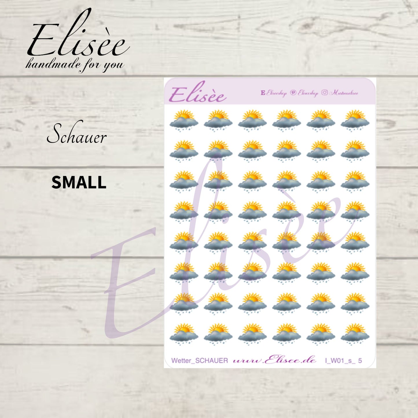 I_W01_s_Icons Wetter 01 small | Aufkleber | Planner Sticker