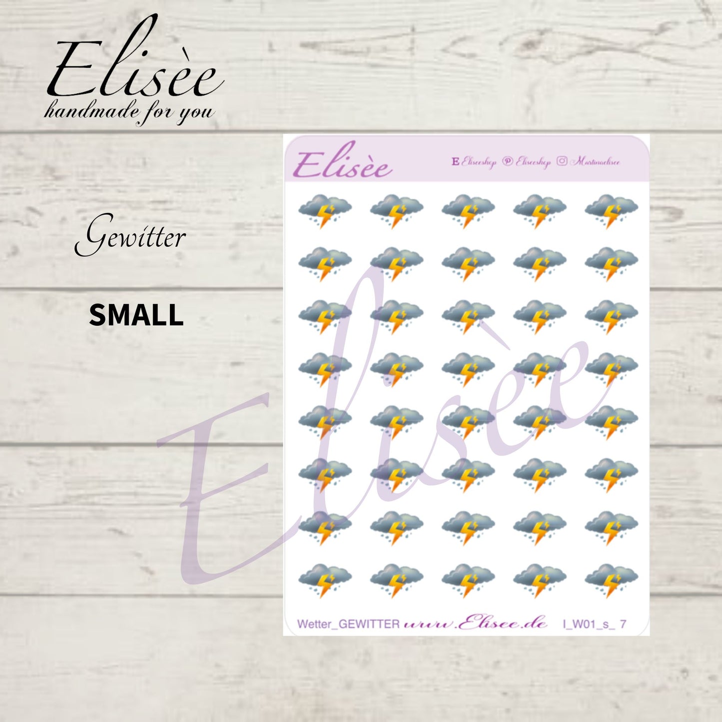 I_W01_s_Icons Wetter 01 small | Aufkleber | Planner Sticker