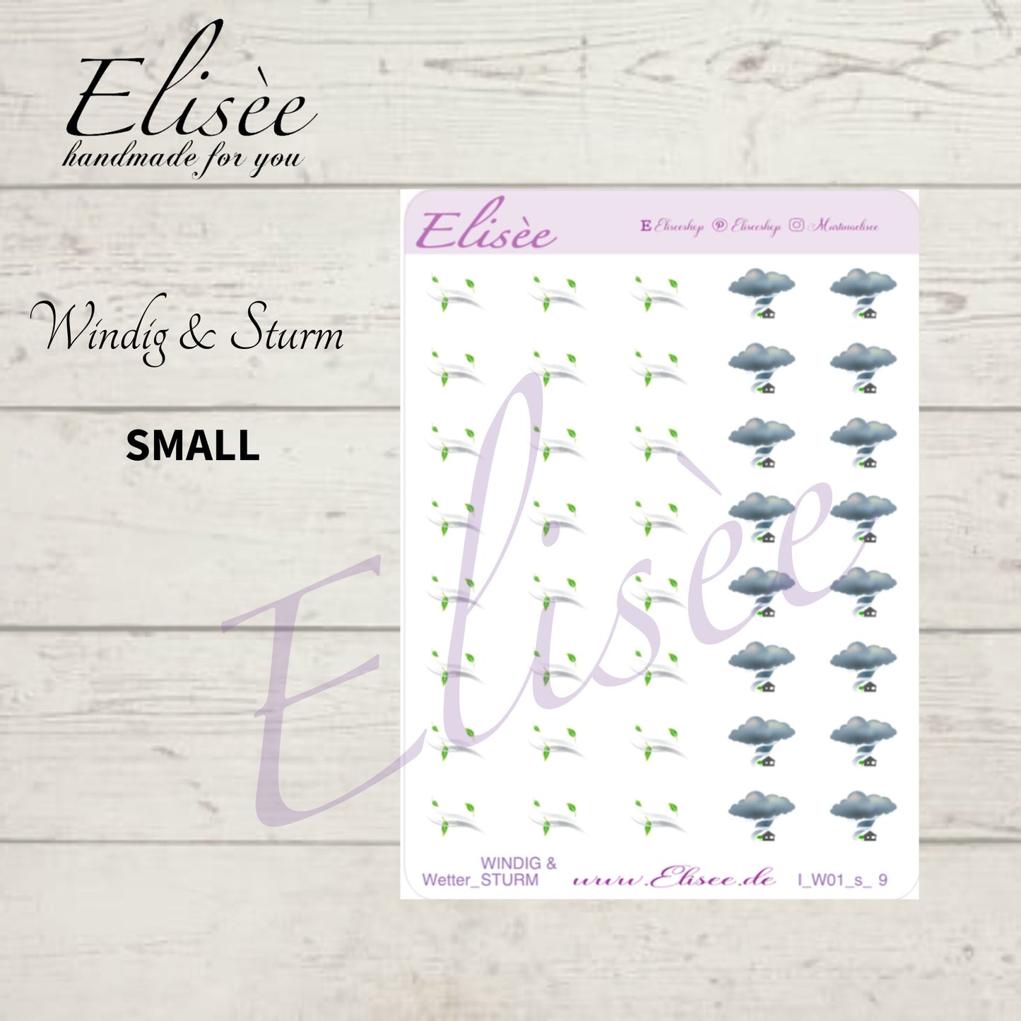 I_W01_s_Icons Wetter 01 small | Aufkleber | Planner Sticker