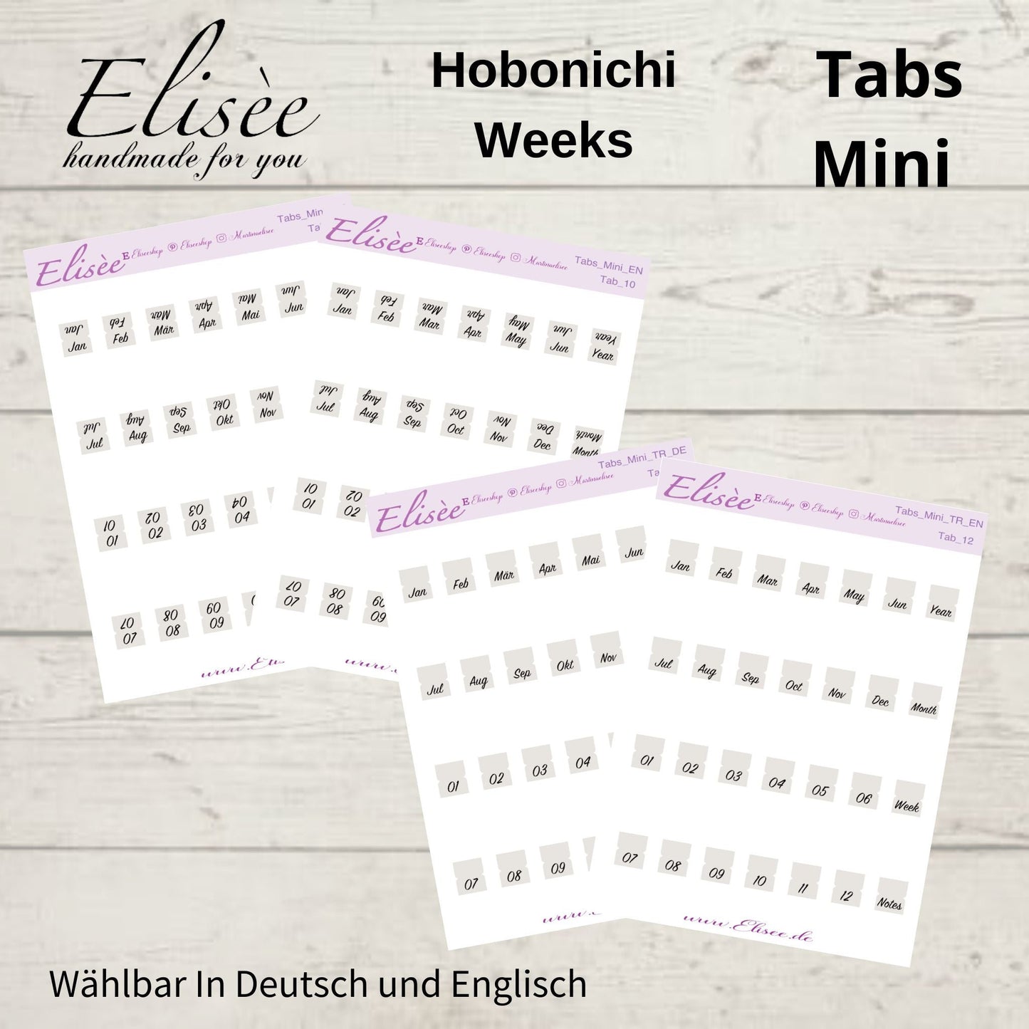 Tabs Mini Hobonichi Weeks / Travel Notebook